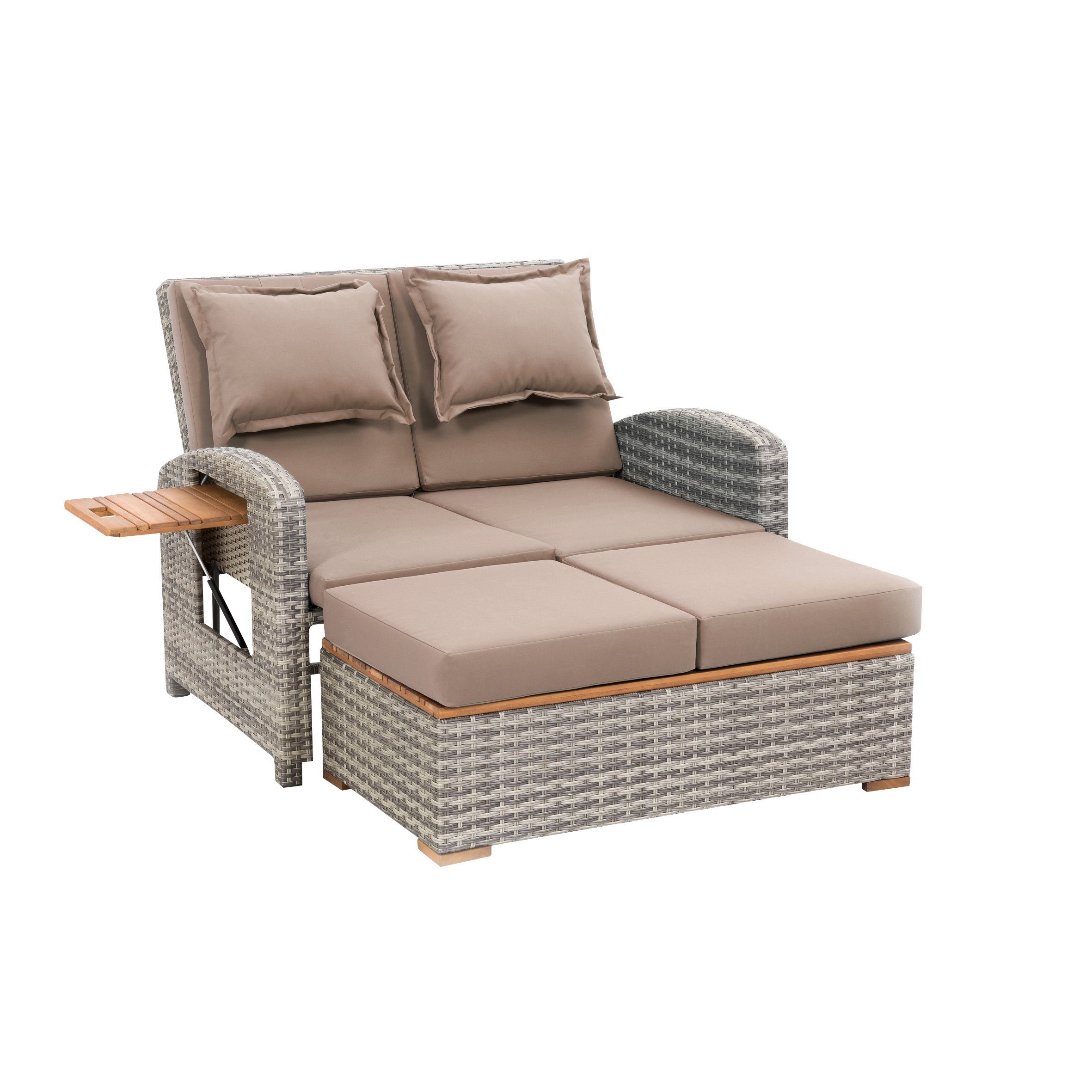 Greemotion Loungeset Bahia Style mit Teilen aus Teak