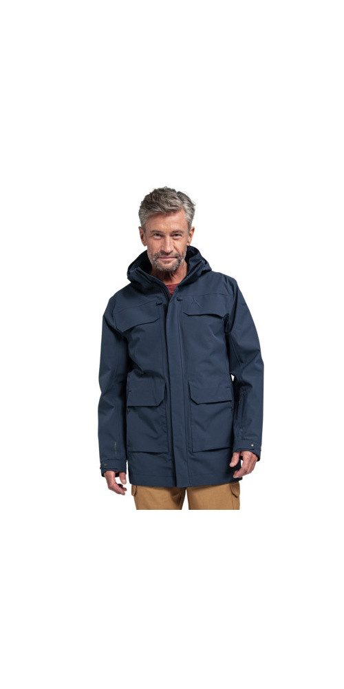 Schöffel Funktionsjacke Trekking-Wanderjacke Geneva (Sommer, wasser-winddicht) dunkelblau