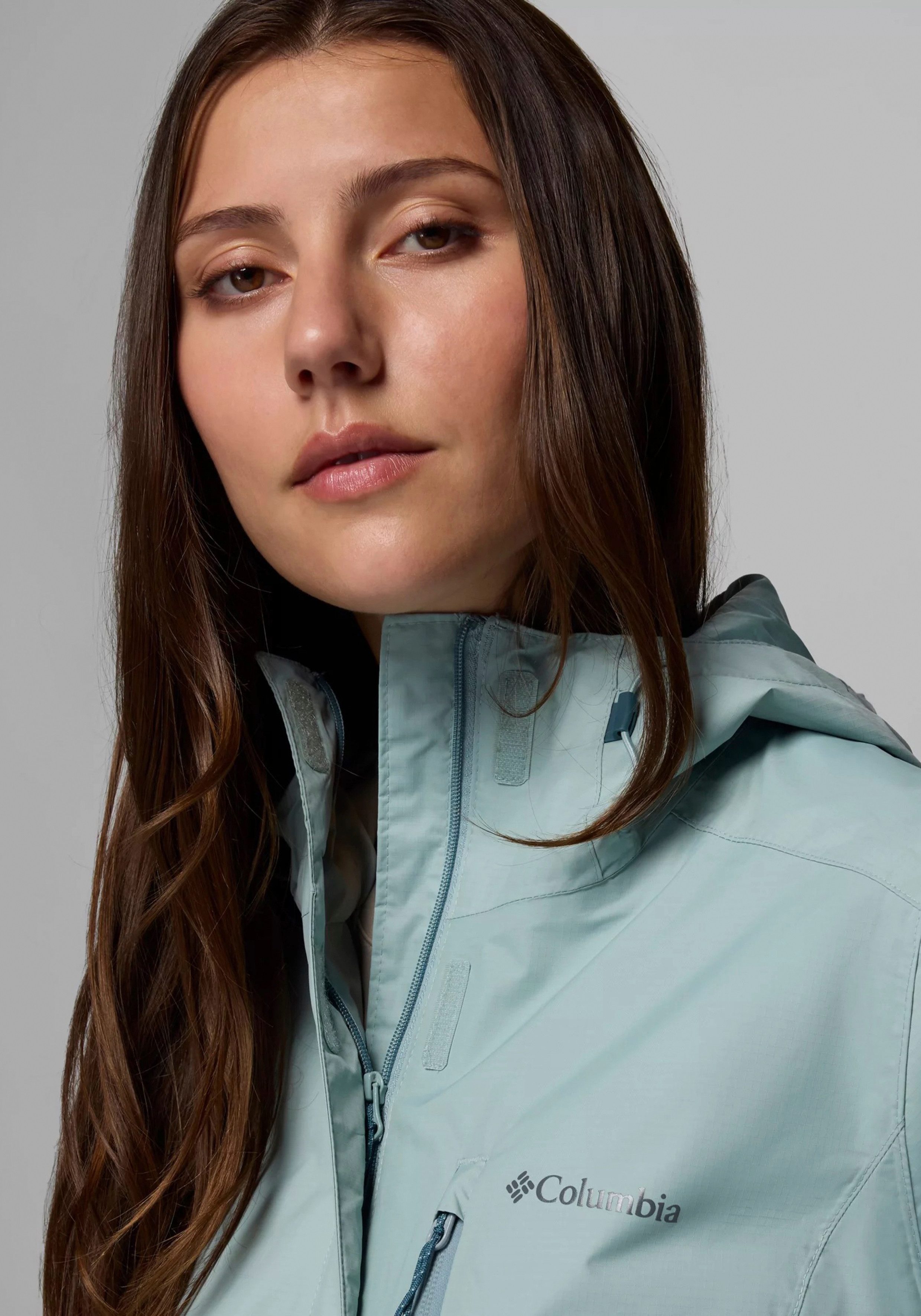 Columbia Regenjacke Pouring Adventure III Jacket mit per Gummizug verstellbarer Kapuze, wasserdicht, winddicht – Bild 5 von 5