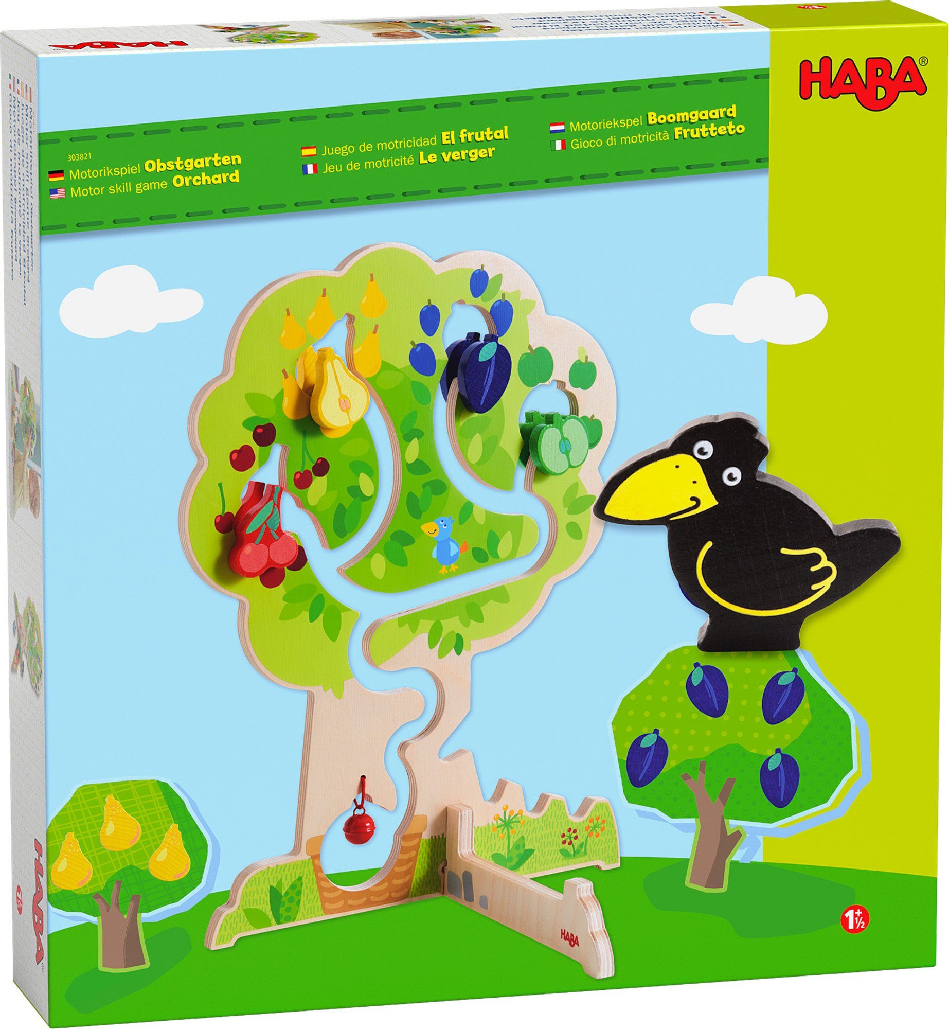 Haba Lernspielzeug Motorikspiel Obstgarten [366638] (7-St)