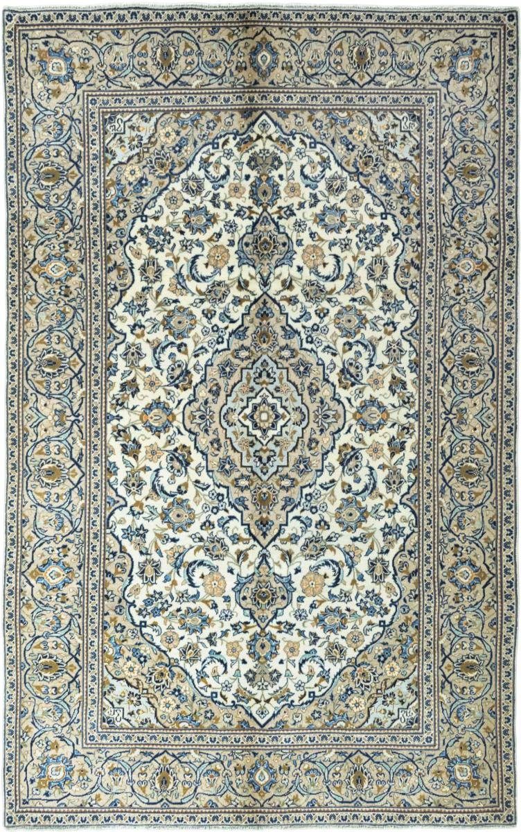 Orientteppich Keshan 189x306 Handgeknüpfter Orientteppich / Perserteppich, Nain Trading, rechteckig, Höhe: 12 mm