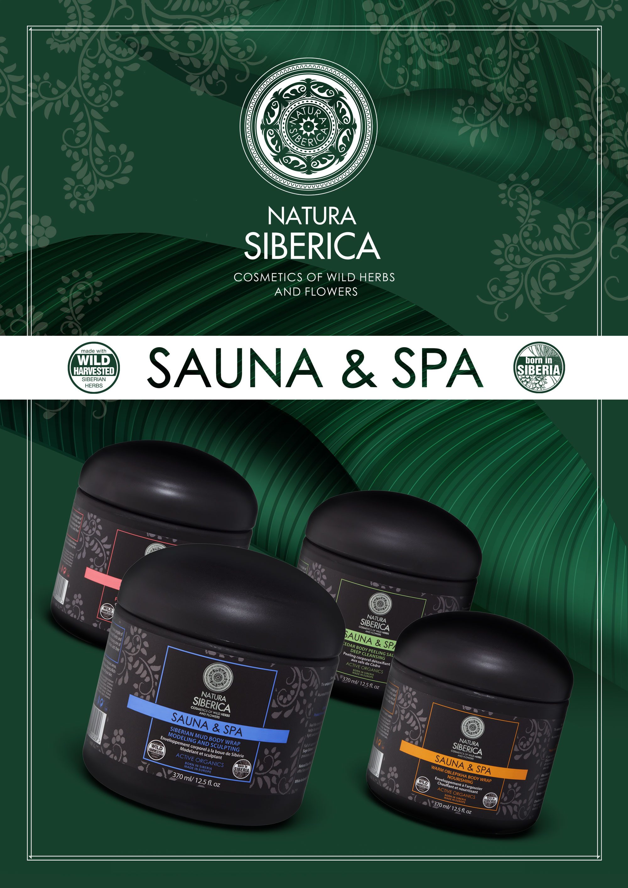 Natura Siberica Körperpeeling Sauna & Spa Anti-Cellulite-Körperpeeling mit Algen und Salz