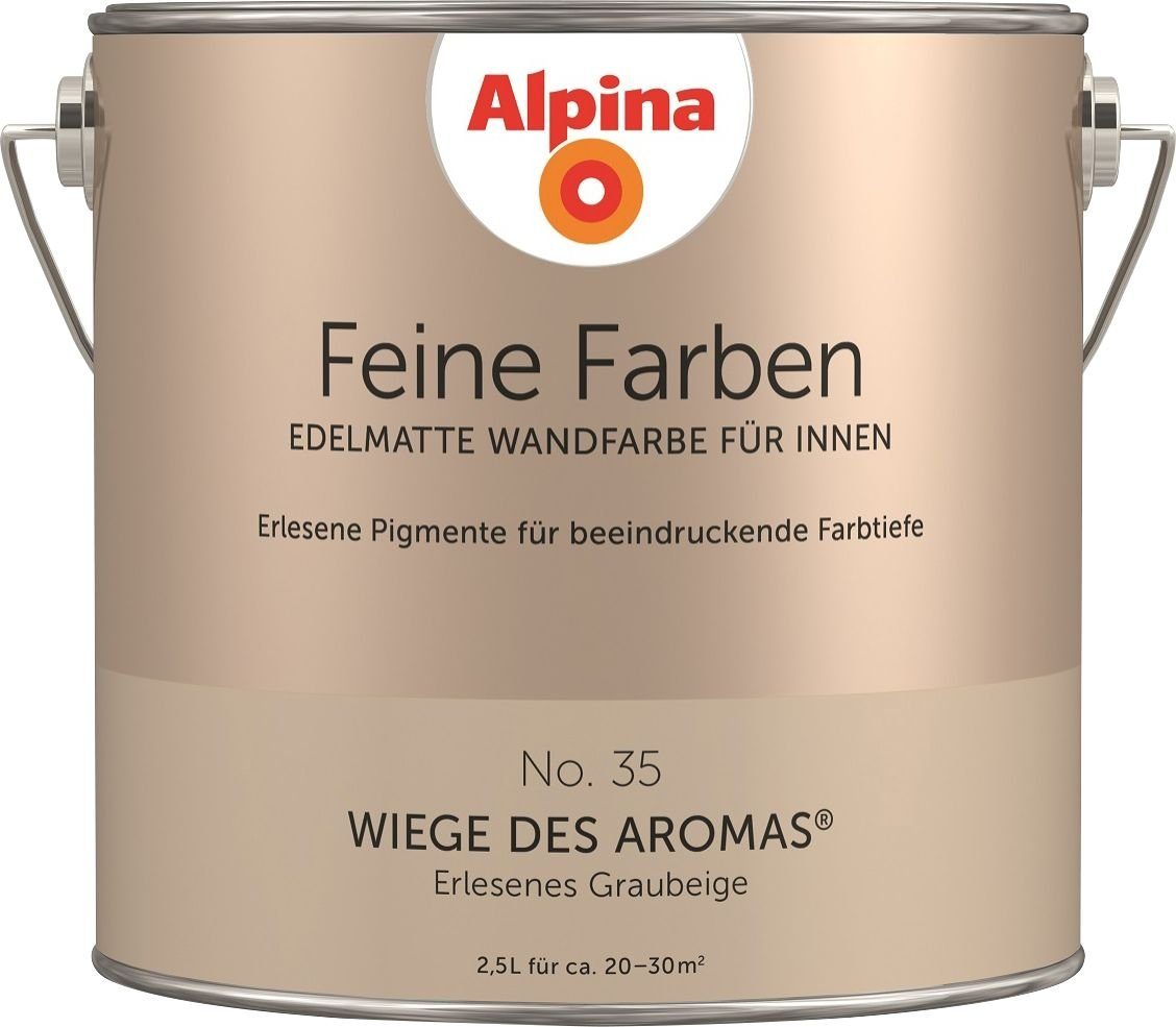 Alpina Wandfarbe Alpina 2,5 Farben No. des No. Wiege des Feine L 35 Aromas Aromas 35 Wiege