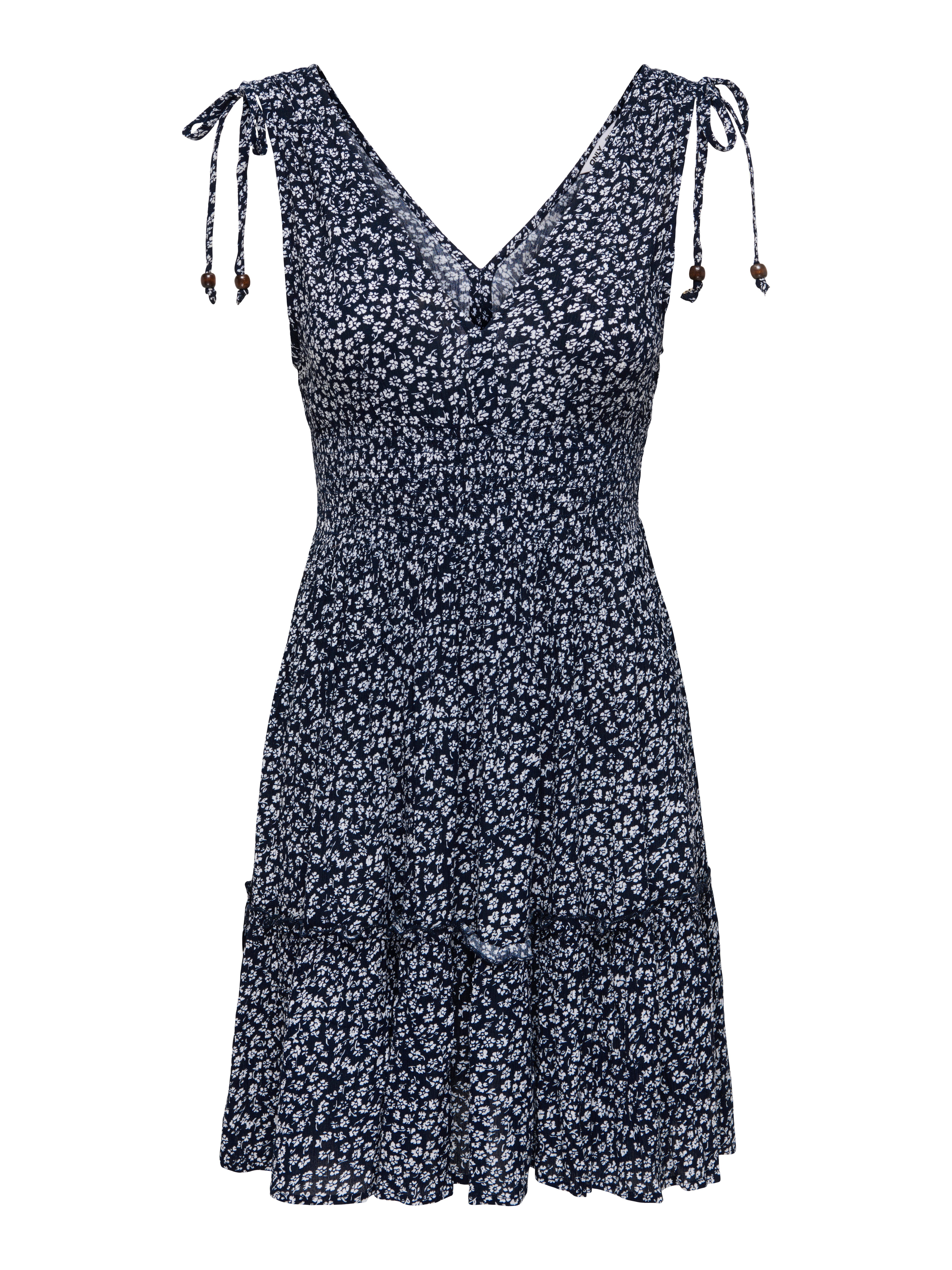 ONLY Trägerkleid ONLFERNANDA LIFE S/L DRESS WVN NOOS Viskose, regular fit, V-Ausschnitt