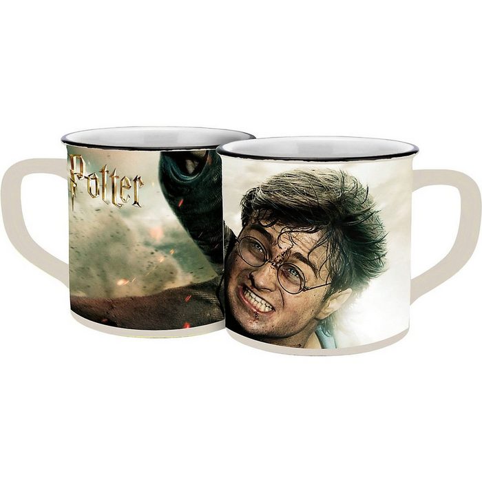 Harry Potter Tasse Tasse Keramik Deathly Hallows Emaille-Optik 300 ml