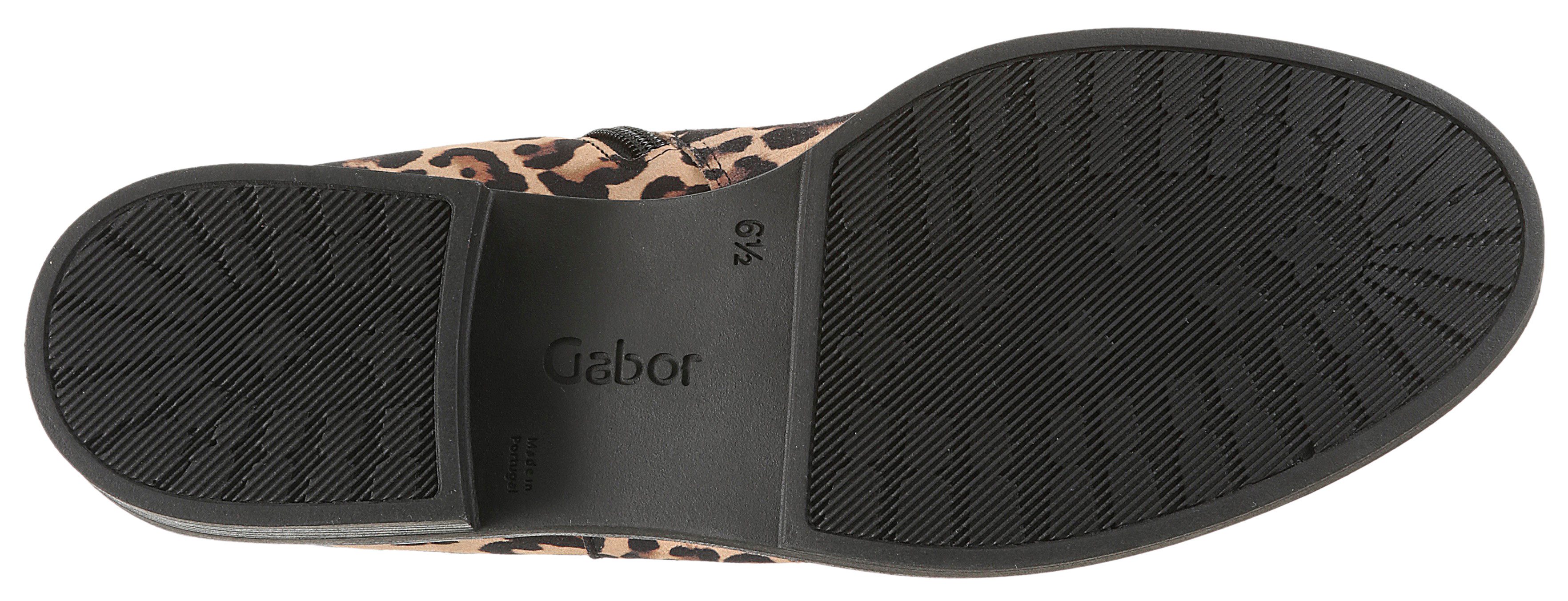 Gabor Chelseaboots, Blockabsatz, Businessschuh, Stiefelette mit Schmuckelement