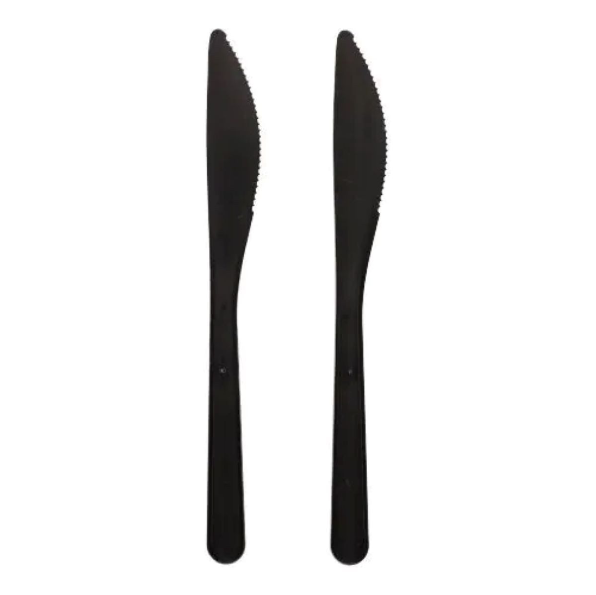 PAPSTAR GmbH Geschirr-Set Mehrweg Messer 18,5cm, 50 Stk. - Schwarz, Polypropylen