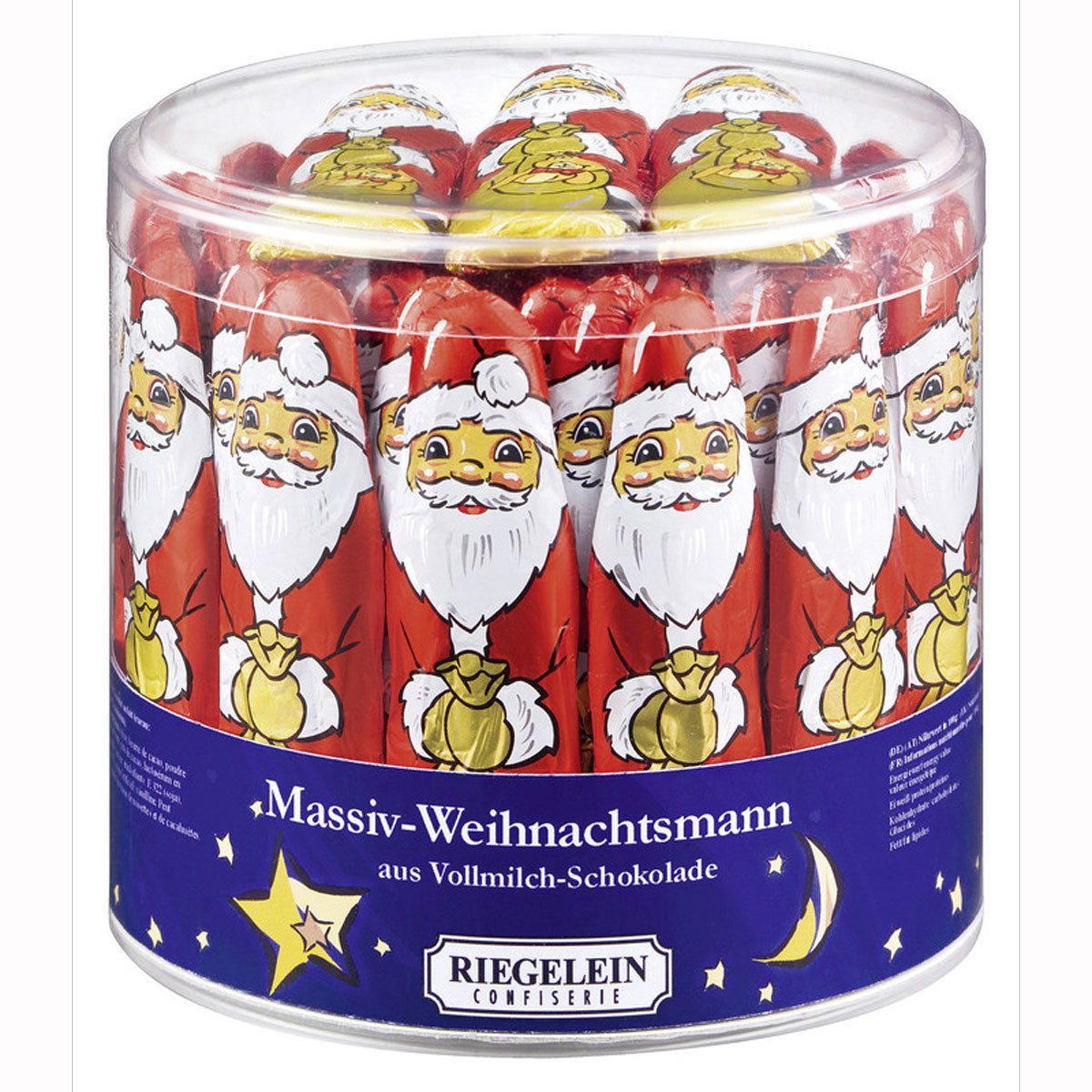Riegelein Confiserie Schokolade, Riegelein Massive Weihnachtsmänner aus Vollmilchschokolade 813g