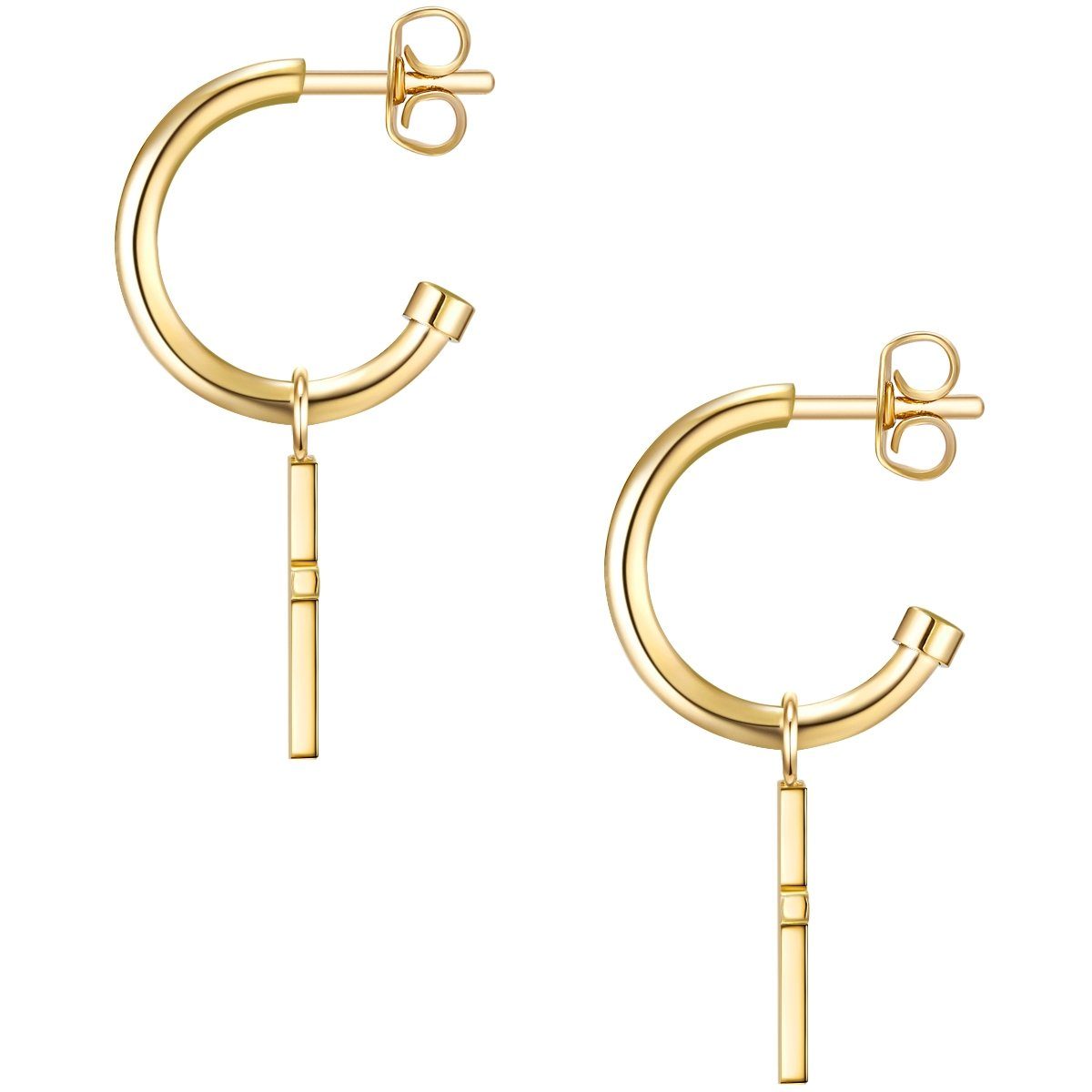 Eastside Paar Creolen Kreuz gelbgold, aus Edelstahl günstig online kaufen