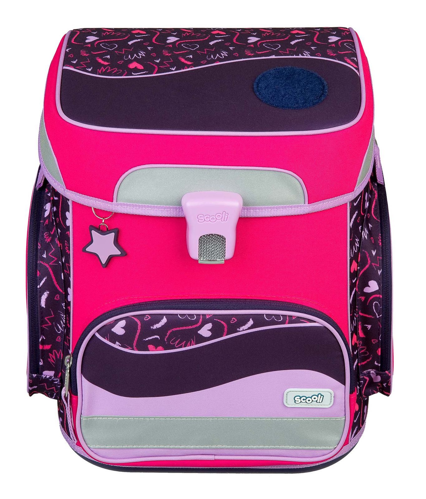 Scooli Schulranzen EasyFit Schulranzen-Set 5-teilig Glow Edition (Set, 4-tlg)