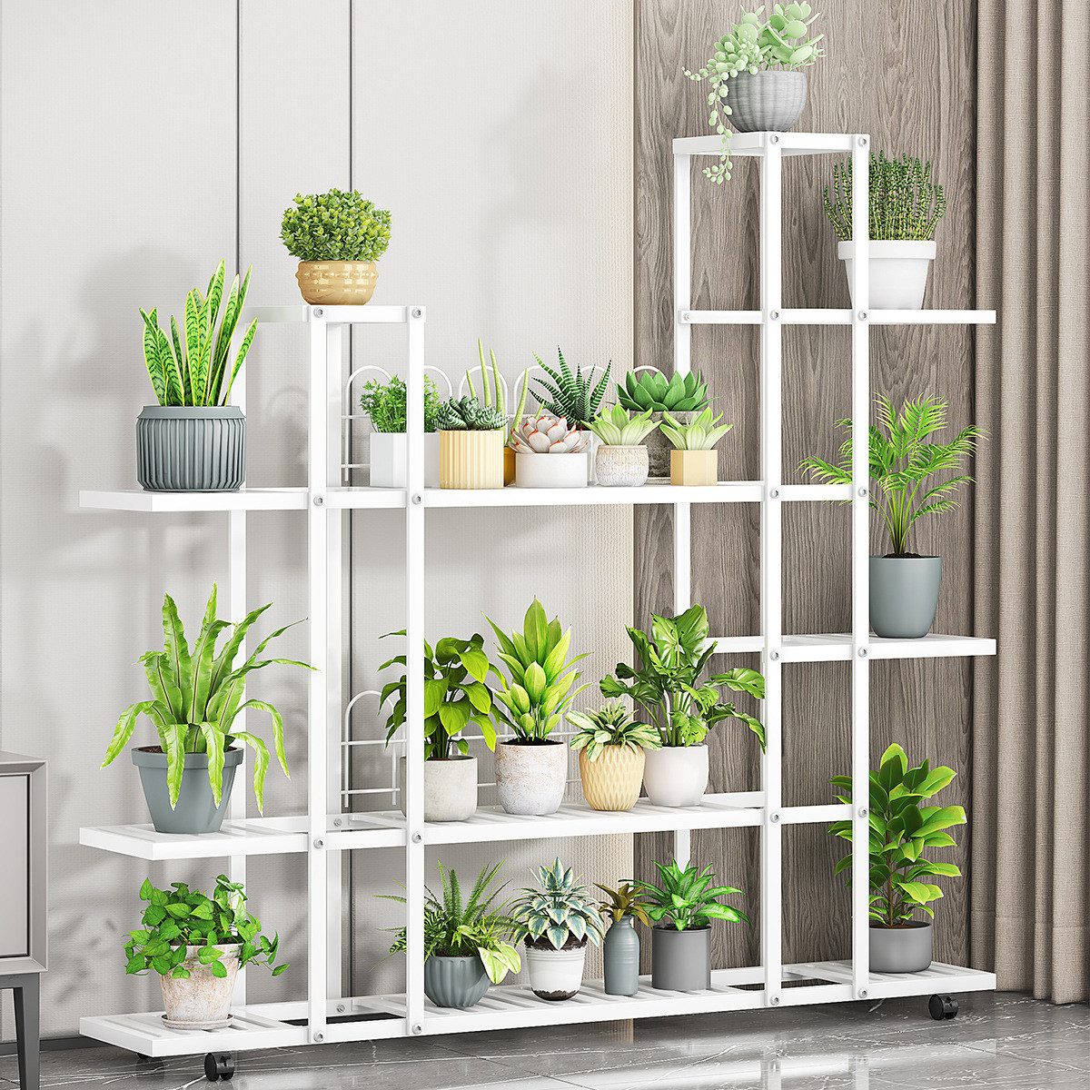 GarveeMore Blumenständer Pflanzenständer Blumenständer Schmiedeeisen Rack O günstig online kaufen