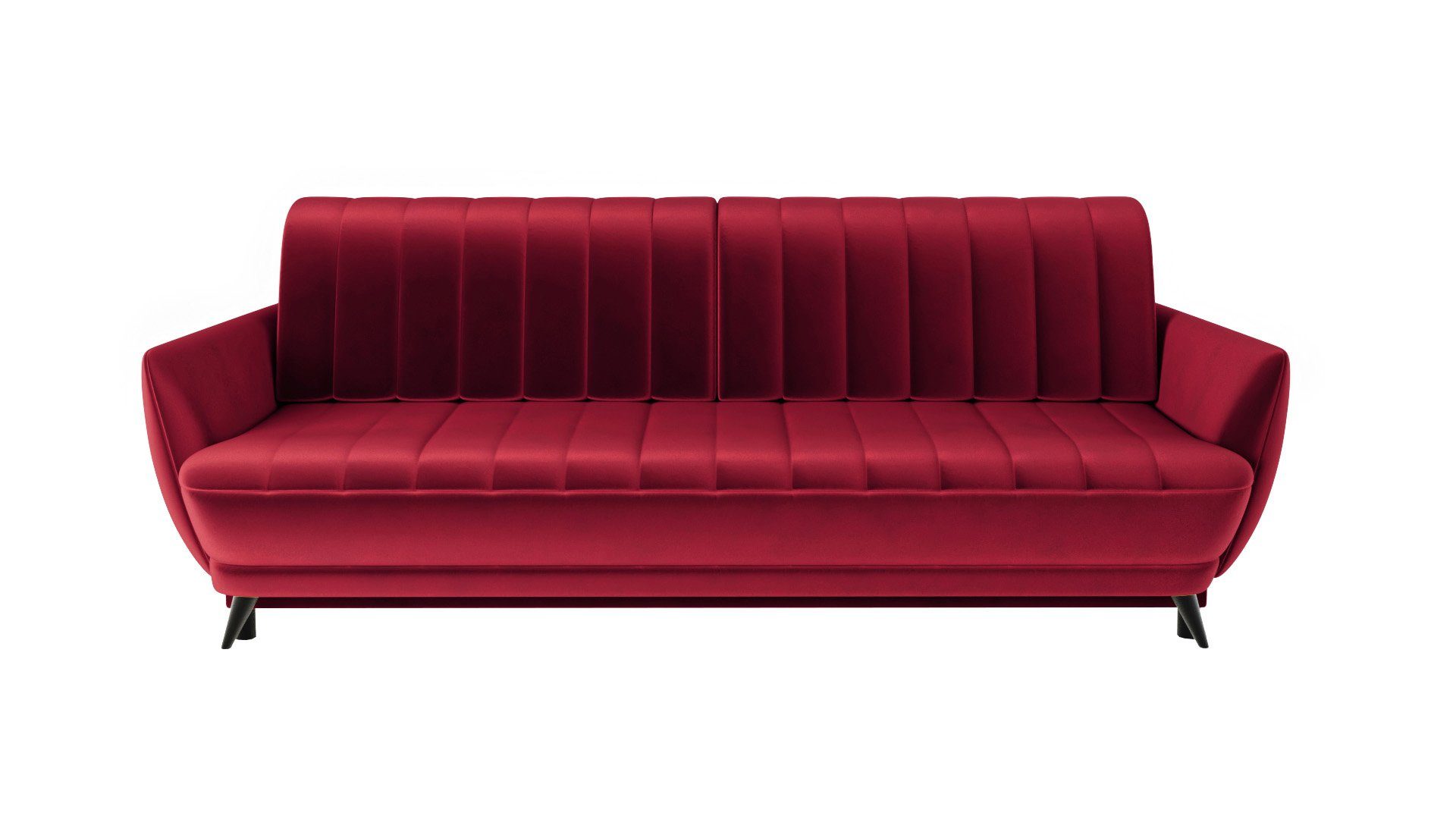 Rot Elegantes modernes 3 3-Sitzer Wohnzimmer bequemes Rolo Sofa Sofa - Siblo - - Dreisitziges 3-Sitzer Sofa