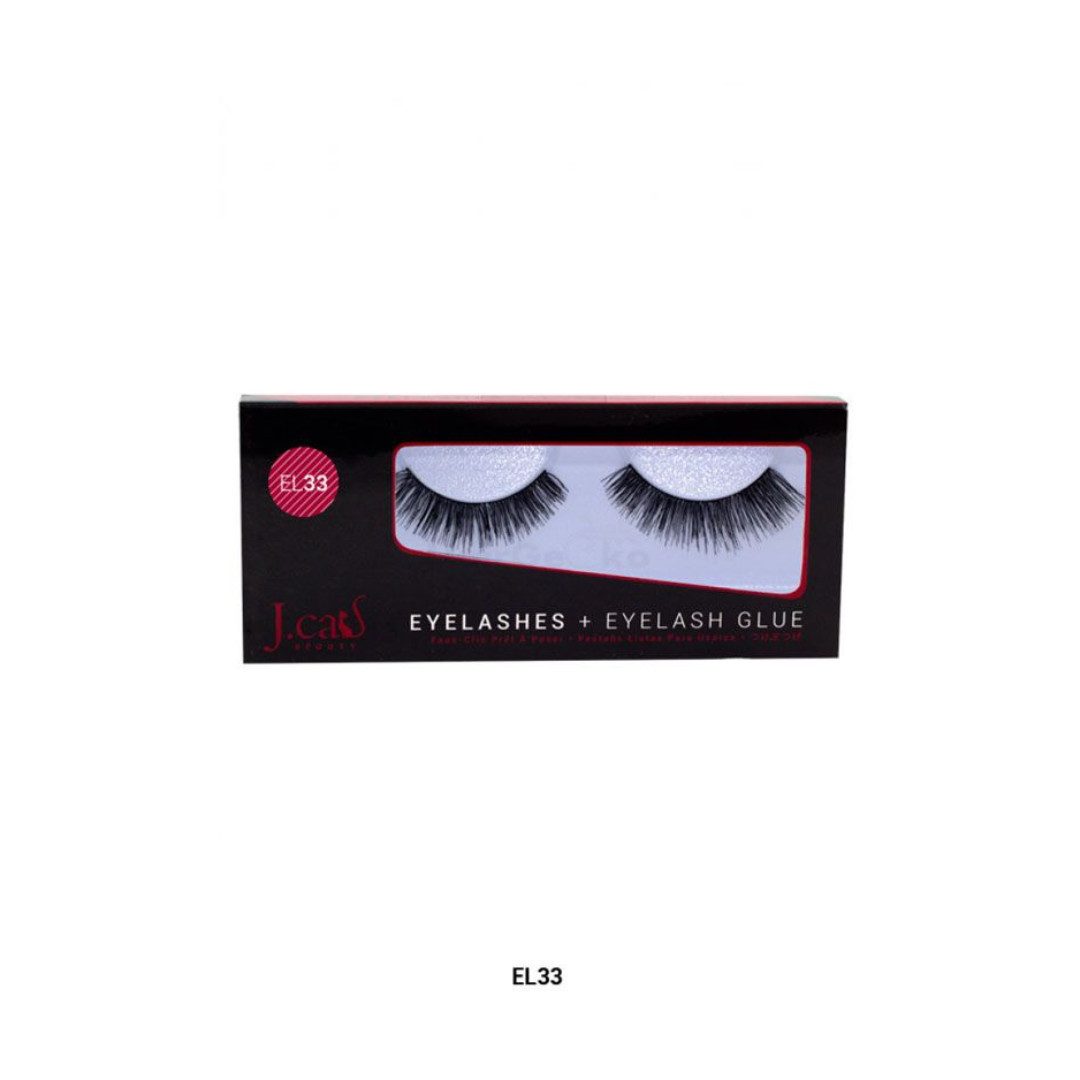 J.Cat Beauty Bandwimpern Eyelashes + Eyelash Glue