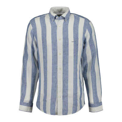 Gant Leinenhemd 3240080 Herren Leinen Hemd Regular Untucked mit verstellbaren Manschetten