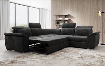 Luxusbetten24 Schlafsofa Designer Sofa Fernando, mit Schlaffunktion und Stauraum