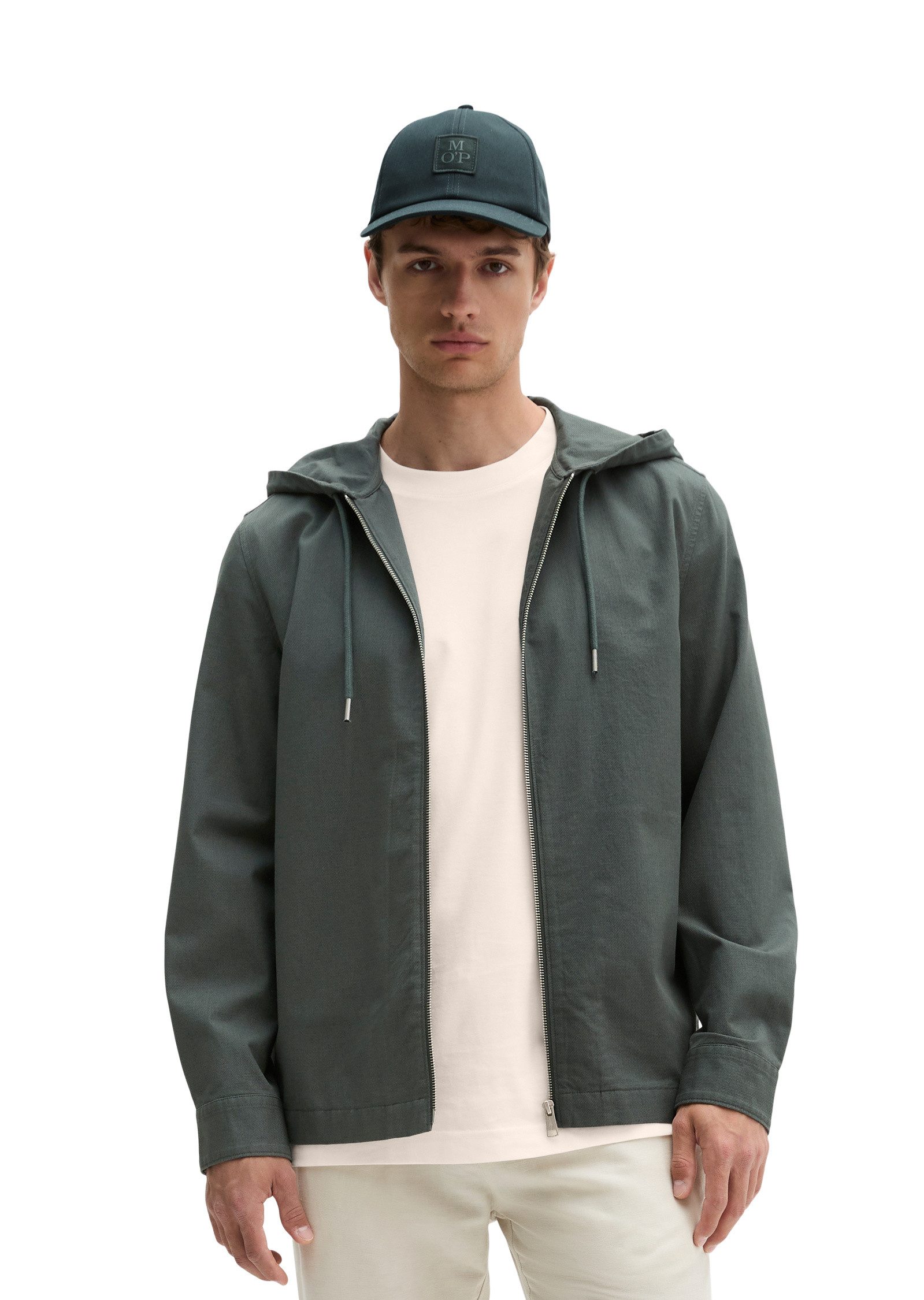Marc O'Polo Kurzjacke aus robustem Bio-Baumwoll-Dobby