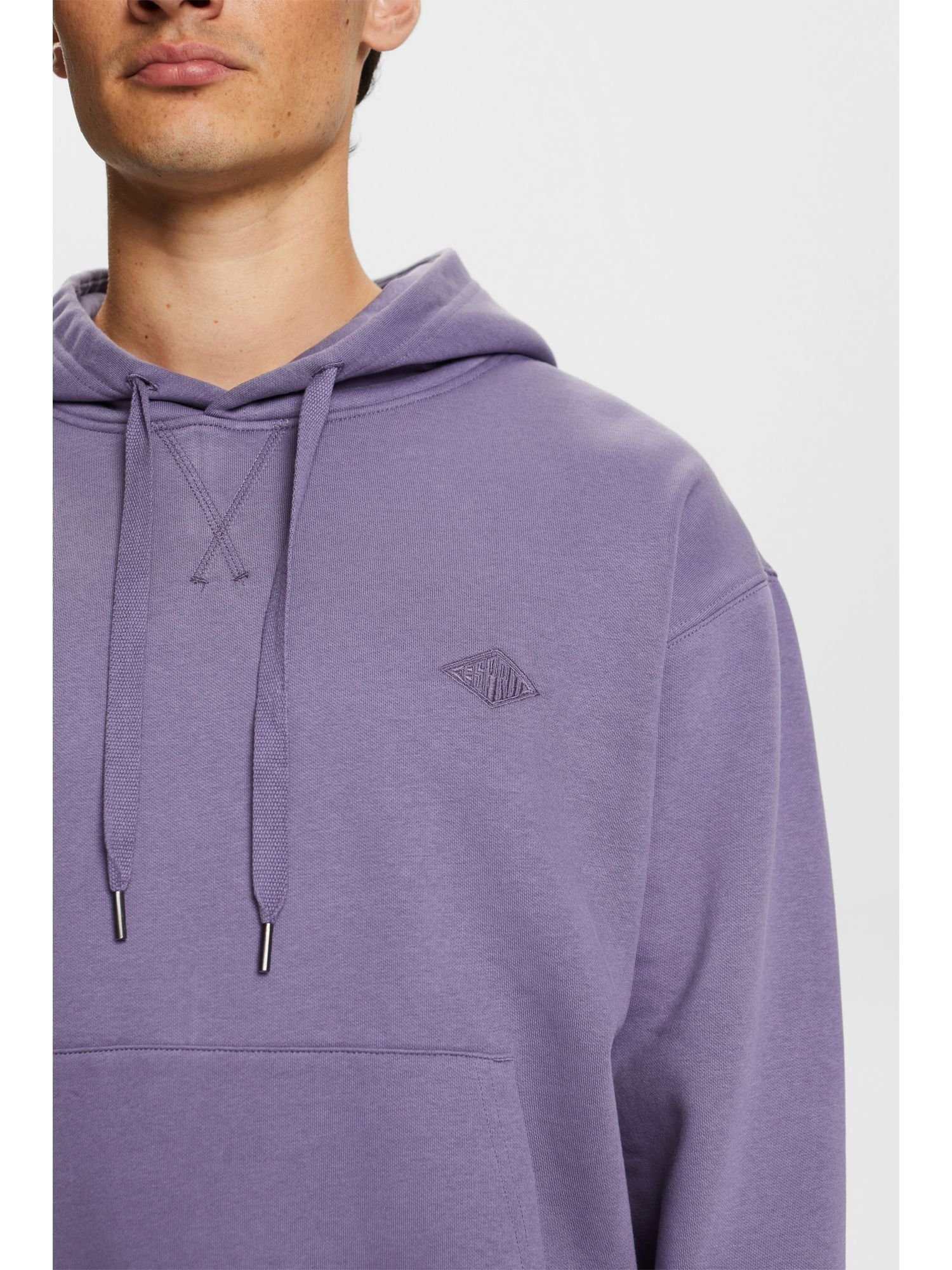 mit Logostickerei Sweat-Hoodie (1-tlg) LAVENDER Sweatshirt Esprit