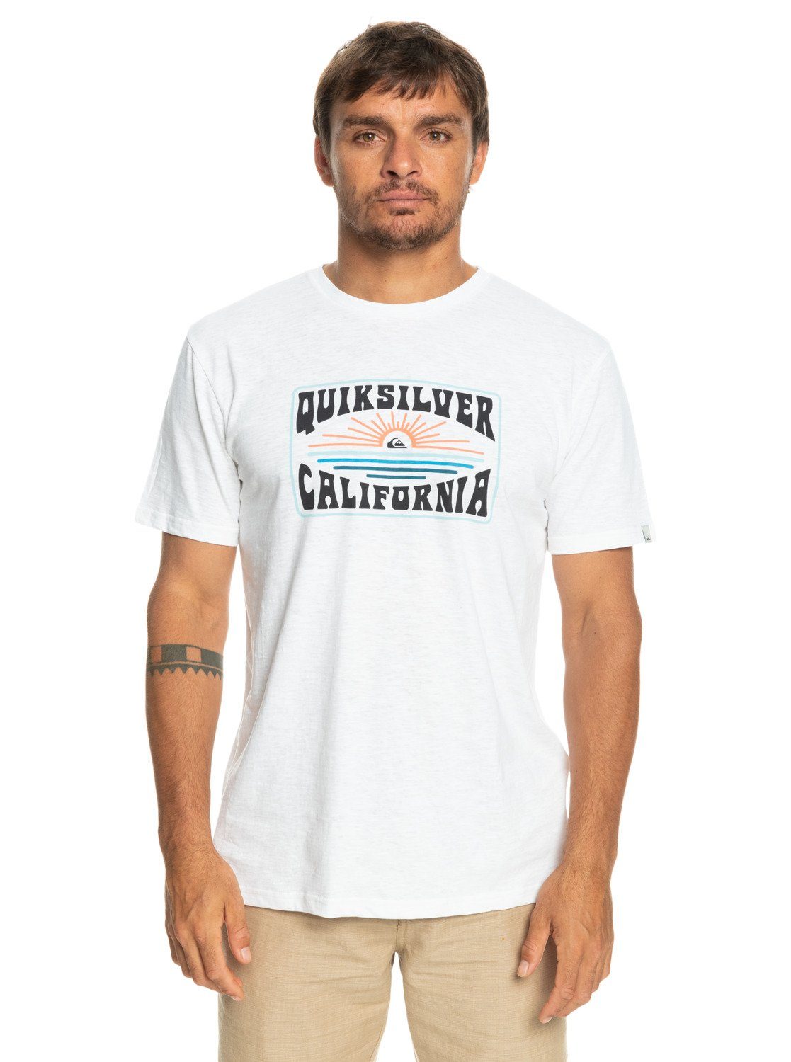 White T-Shirt California Dreamin Quiksilver