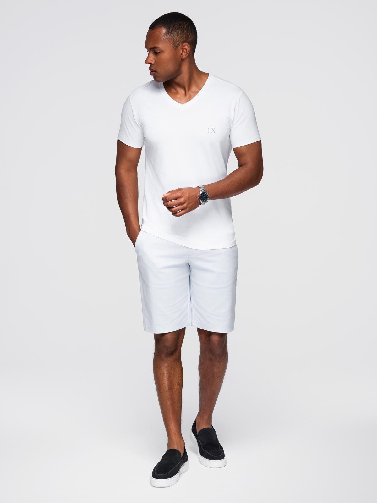 OMBRE T-Shirt T-Shirt mit V-Ausschnitt SLIM FIT