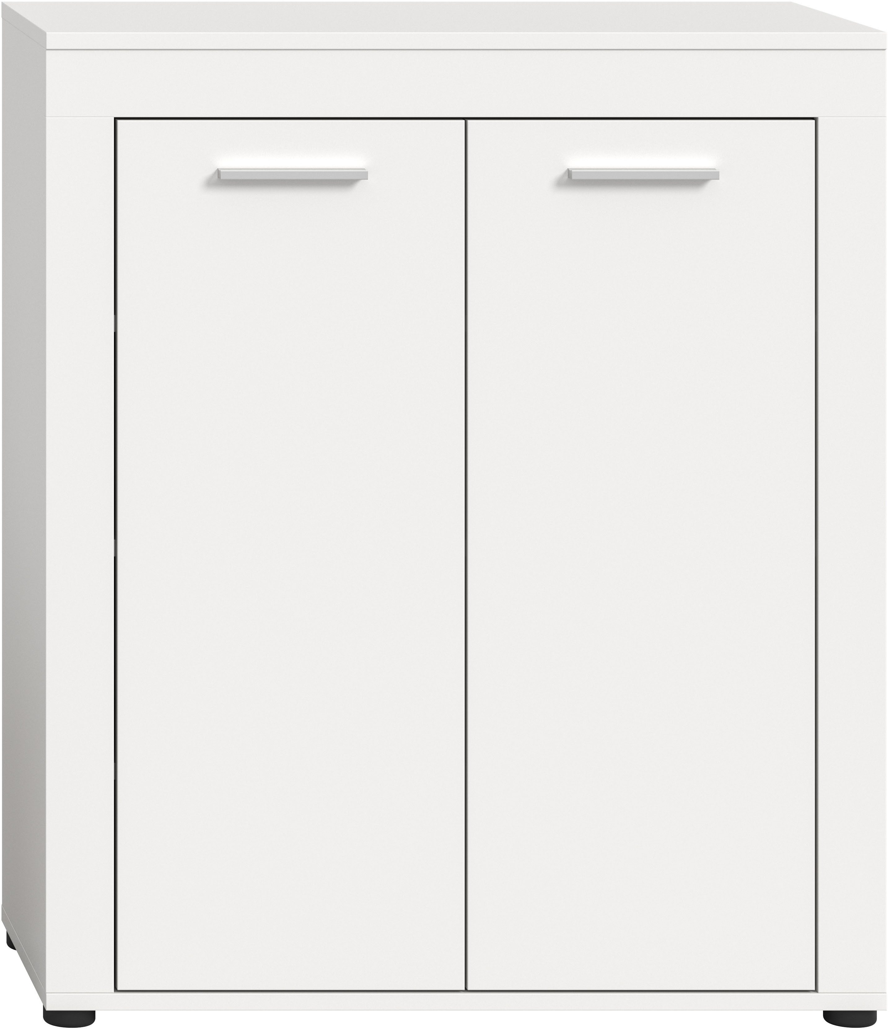 OTTO home Schuhschrank AOSTA, Höhe 95cm, 2 Türen, 3 Einlegeböden, 4 Fächer (in verschiedenen Farbausführungen erhältlich, individuell kombinierbar) Kommode, Schrank, Sideboard, Flurkommode, Anrichte, Garderobenschrank
