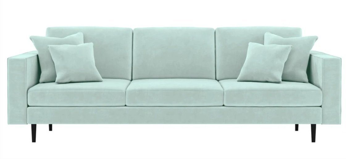 JVmoebel Sofa, Grüne Stoff Italienische Möbel Design Couchen Polster Sofa Sofas xxl