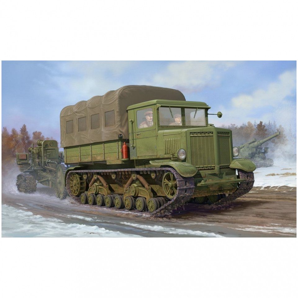 Trumpiter Trumpeter Modellbausatz, Trumpeter - Russian Voroshilovets Tractor - 1: ...