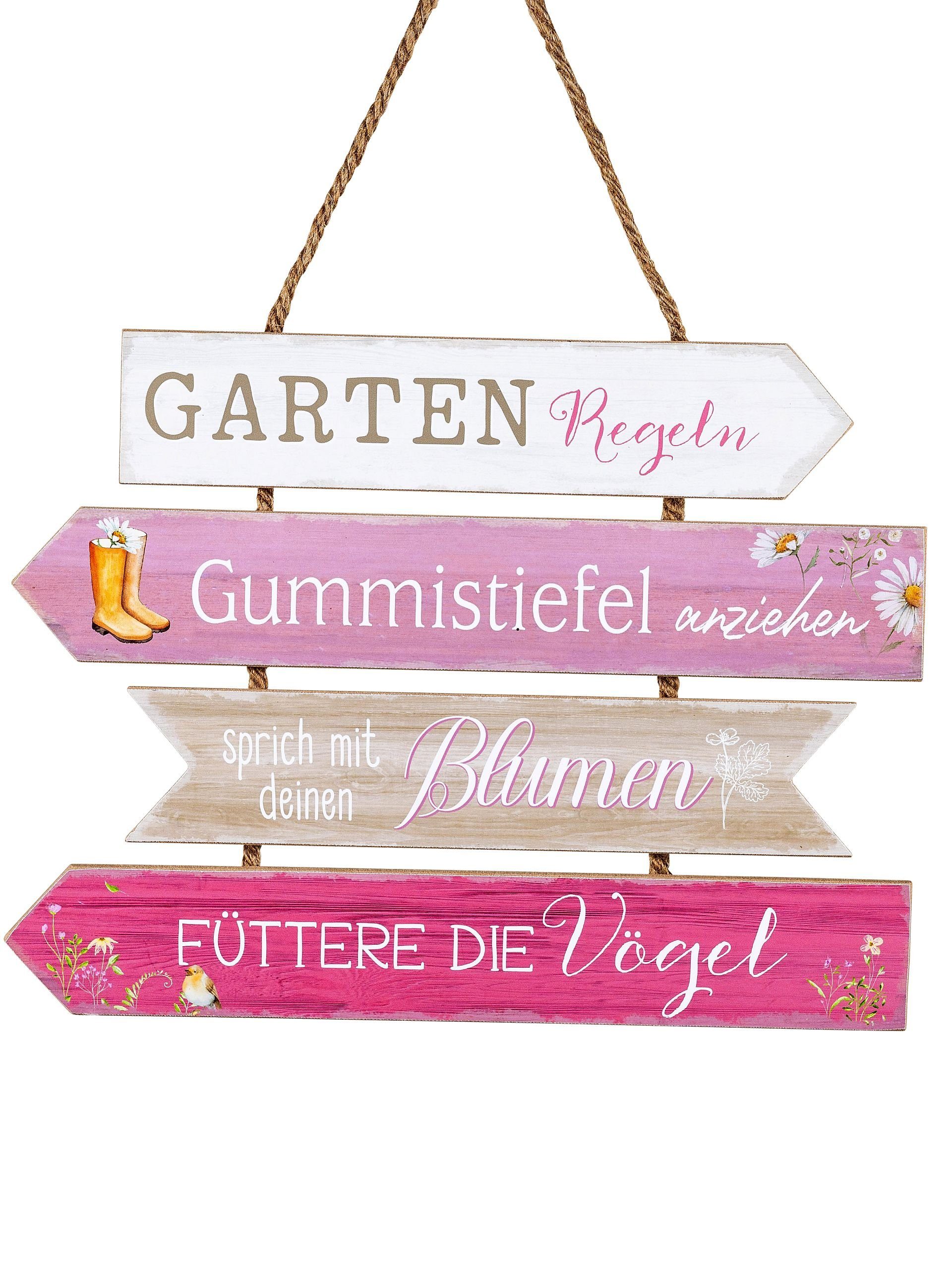 Small-Preis Dekohänger Gartenschild mit Grillregeln - günstig online kaufen