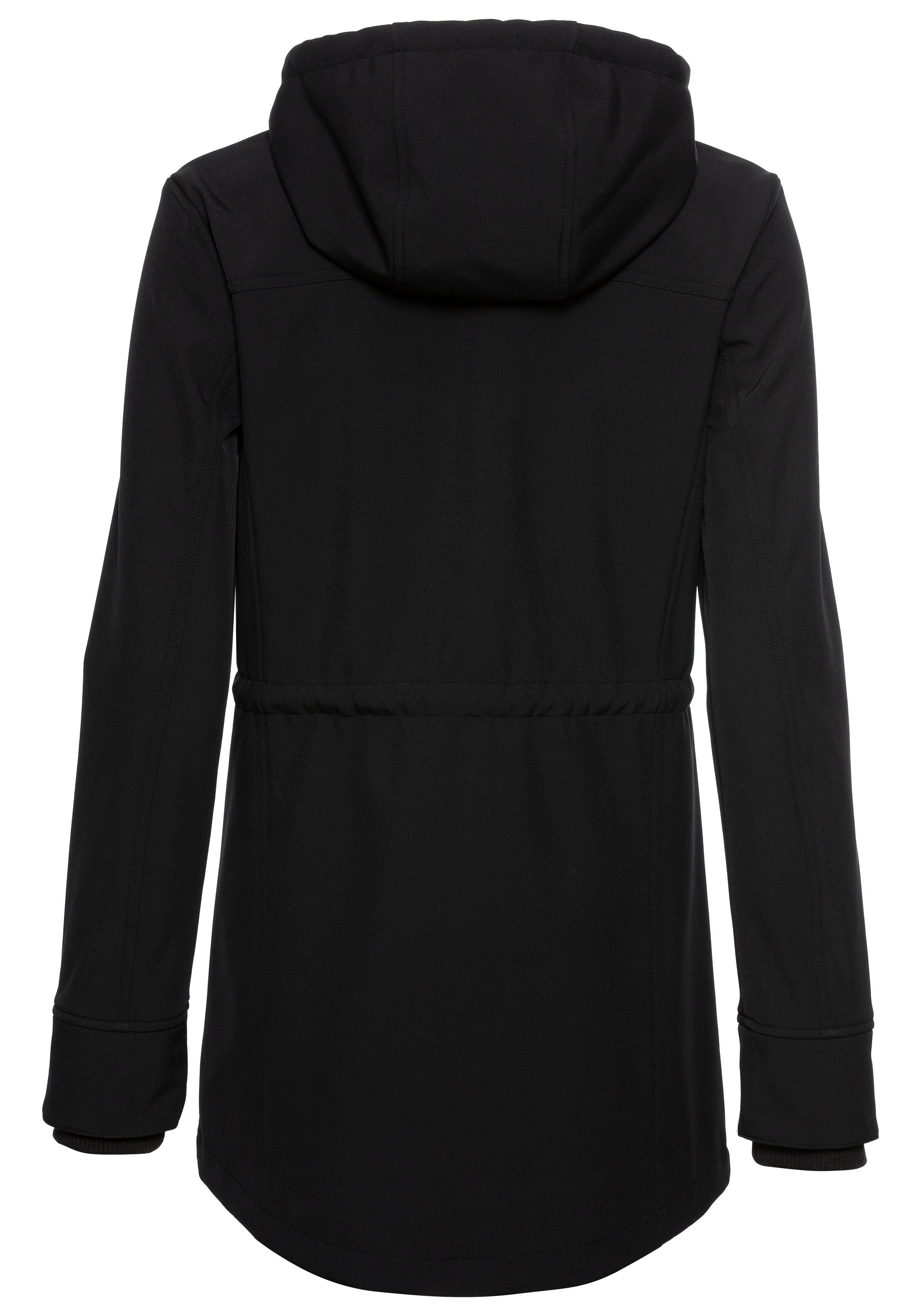vivance active Softshelljacke mit Kordelzug an der Taille