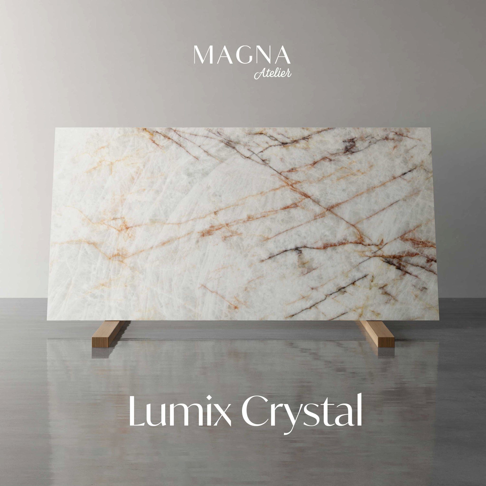 MAGNA Atelier Lumix mit ECHTEM Crystal Esstisch VALENCIA MARMOR, Gestell, Küchentisch eckig, 200x100x75cm Eichenholz