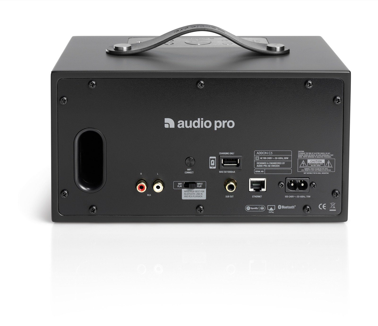 Audio Pro C5 Alexa Wireless Schwarz Multiroom-Lautsprecher Multiroom-Lautsprecher mit Alexa