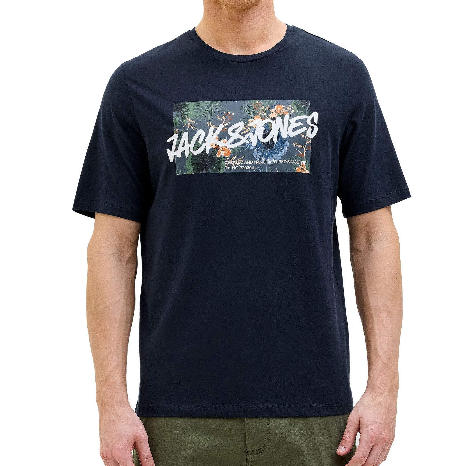 Jack & Jones T-Shirt JJHAWAII Shape Tee SS Crew Neck LN mit Rundhalsausschn günstig online kaufen