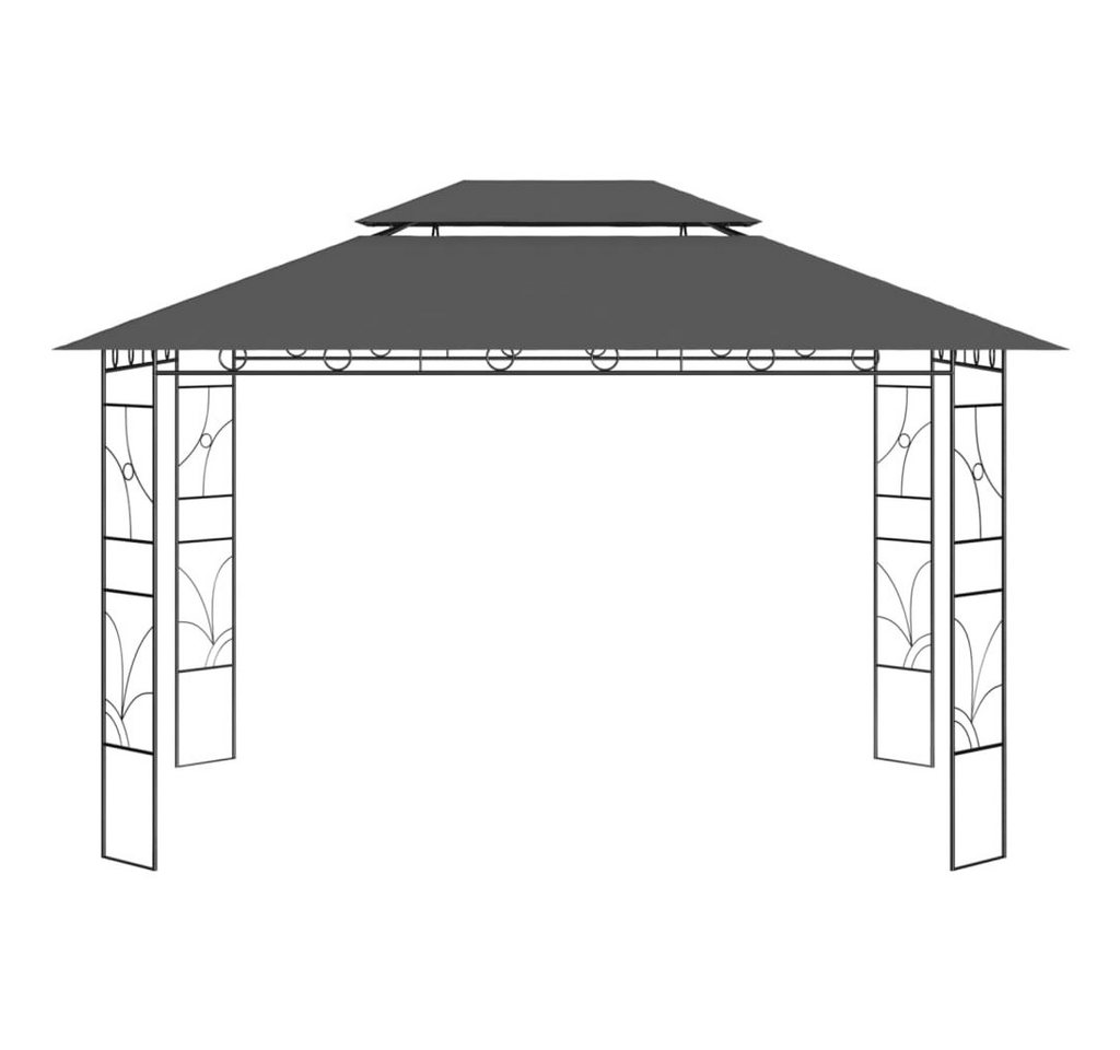 Thumbnail - vidaXL Partyzelt Pavillon 4x3x2,7 m Anthrazit 160 g/m²
