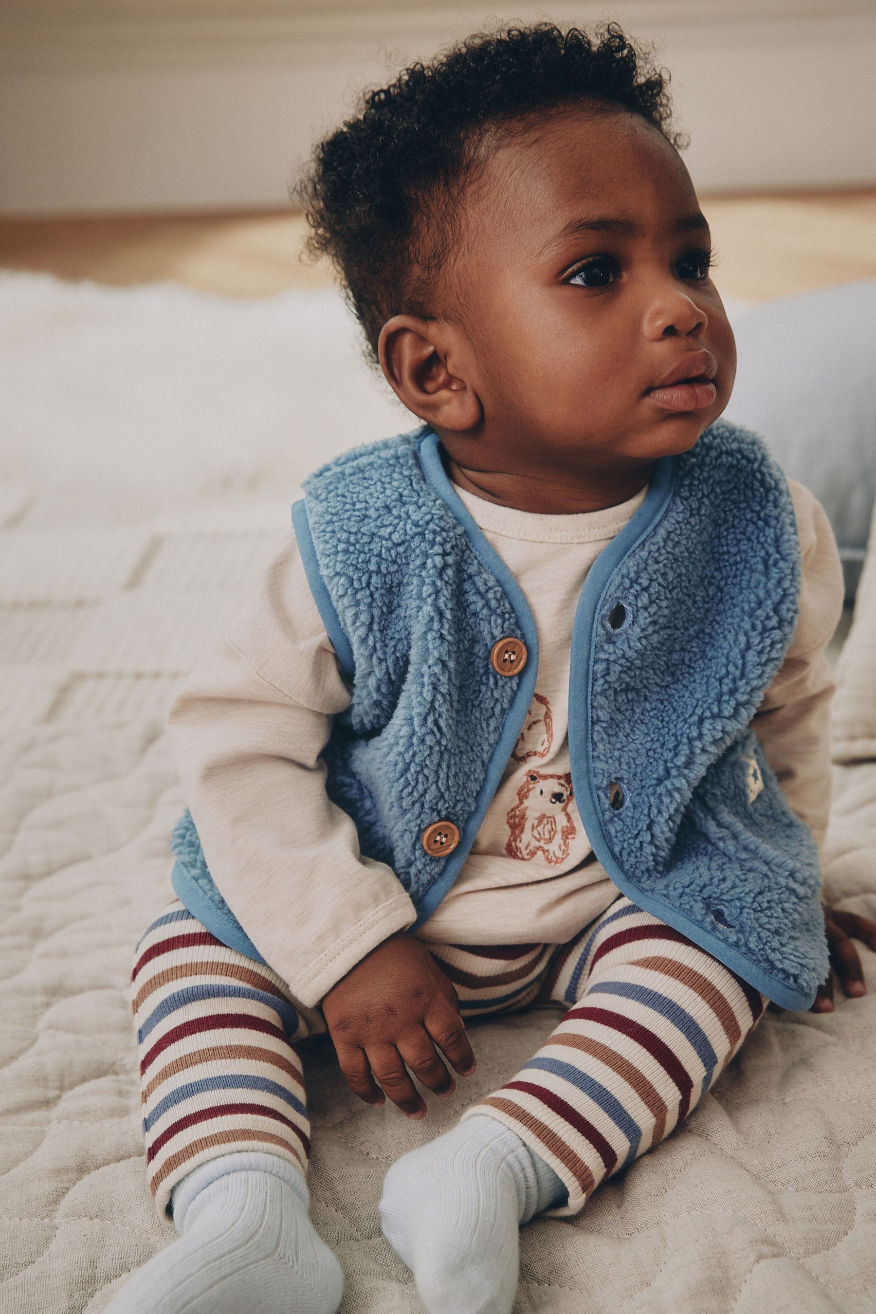 Next Plüschweste Babyweste aus Teddyfell (1-tlg)