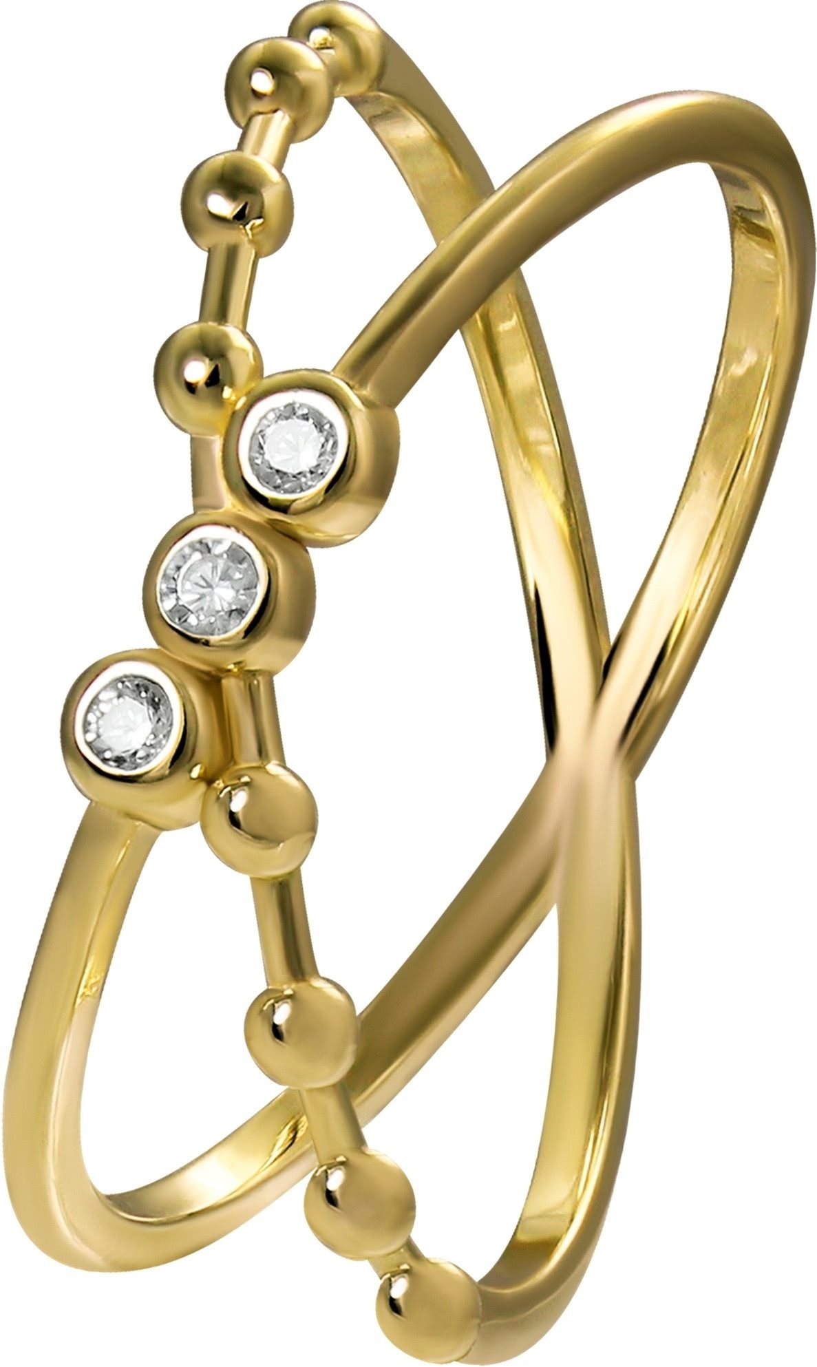 Goldring GoldDream Gold Ring Crossed Gr.58