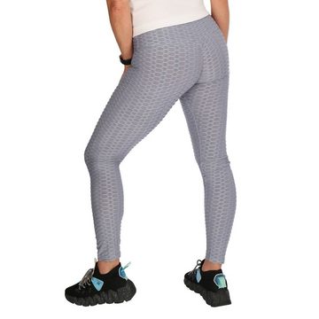 cofi1453 Leggings Damen Gym Fitness Leggings Push-Up Leggings Jogging Sport Frauen Yoga