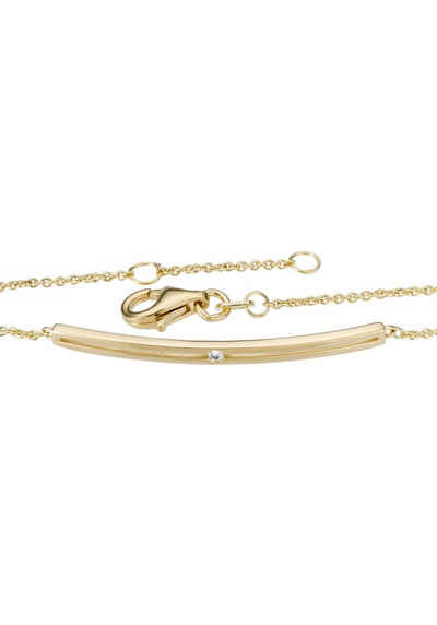 Firetti Armband Schmuck Geschenk Gold 585 Armschmuck Armkette Ankerkette Goldarmband, mit Brillant