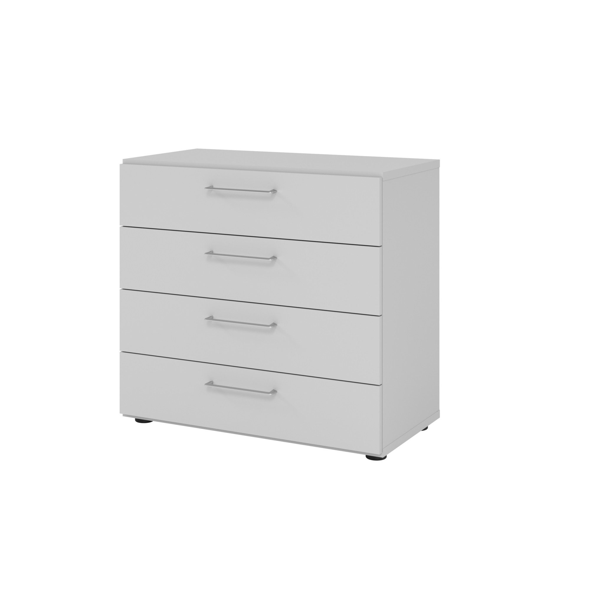Hängeschuhschrank Regal 2OH 4 Schübe grau/grau