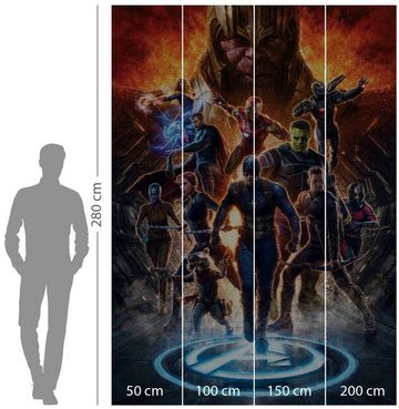 Komar Vliestapete Avengers vs Thanos, 200x280 cm (Breite x Höhe)