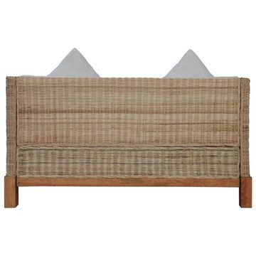 furnicato 2-Sitzer 2-Sitzer-Sofa mit Auflagen Natur Rattan