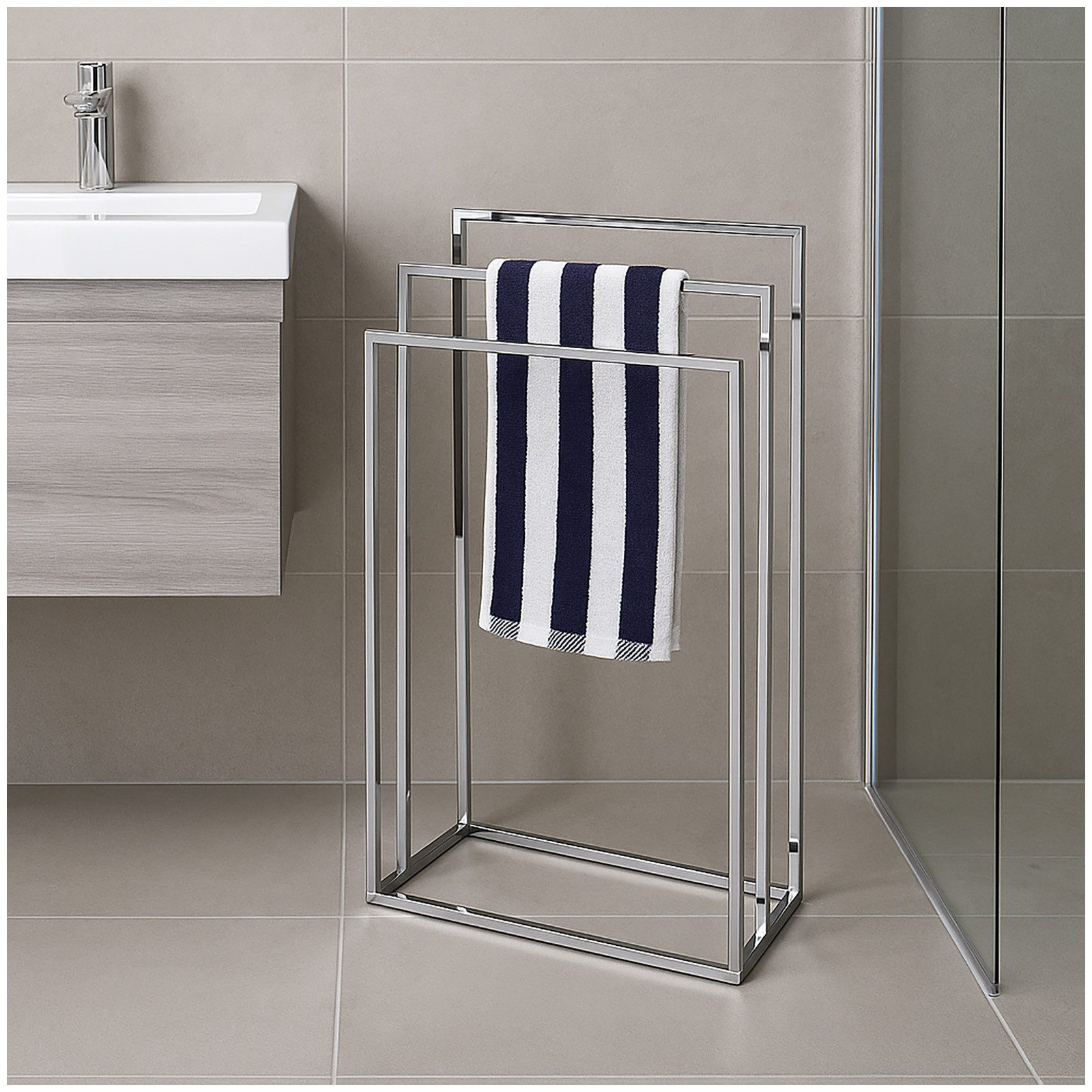 HTI-Living Handtuchhalter Handtuchhalter mit 3 Stangen, Handtuchständer günstig online kaufen
