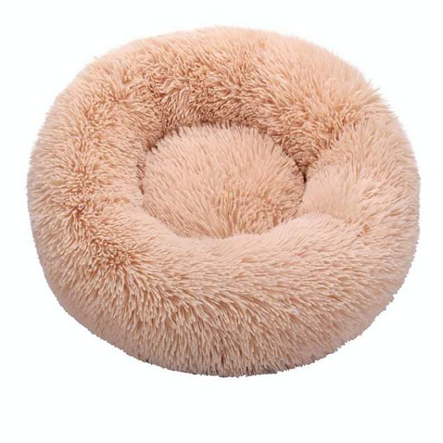 TPFLiving Tierkorb aus Baumwolle - Flauschiges Hundekörbchen / Katzenkörbchen, Plüsch Hundebett Rund - Verschiedene Farben - 60cm - 100cm Durchmesser