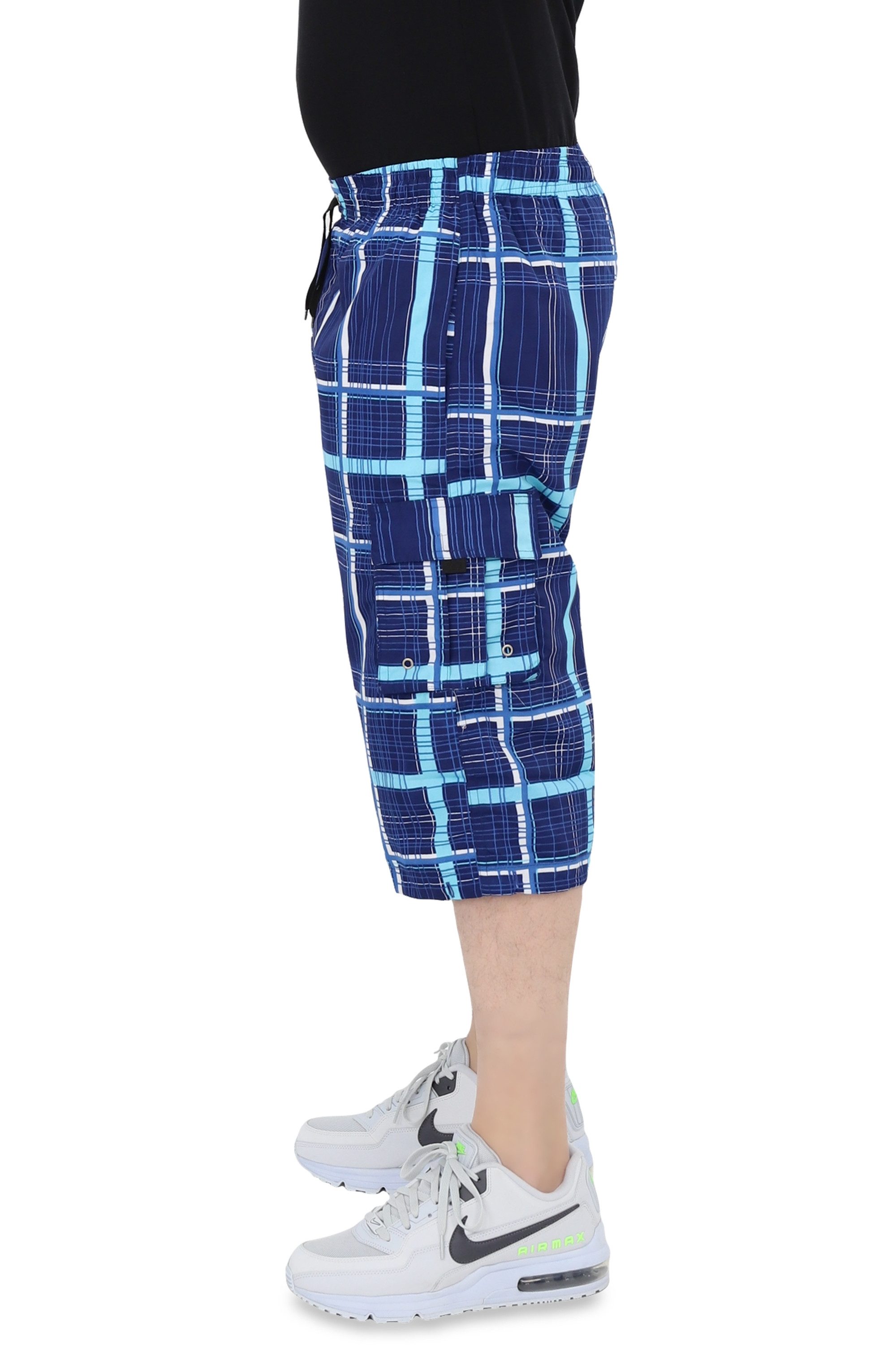 Ben Creek Cargobermudas QL05 3/4 Capri mit Multitaschen, kurze karierte Fun günstig online kaufen