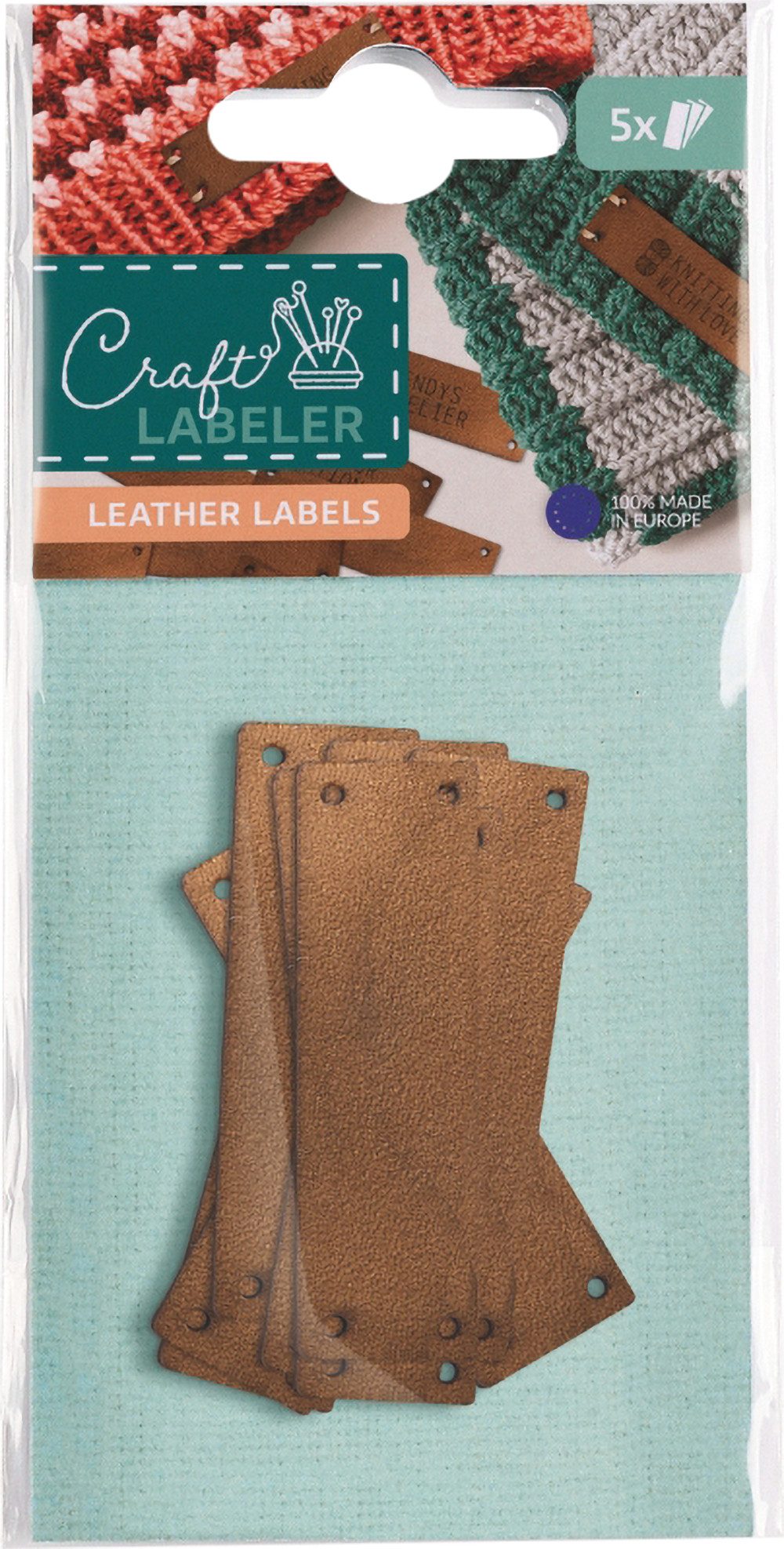 COLOP Aufkleber Craft Labeler Etiketten Leder, 5 Stück