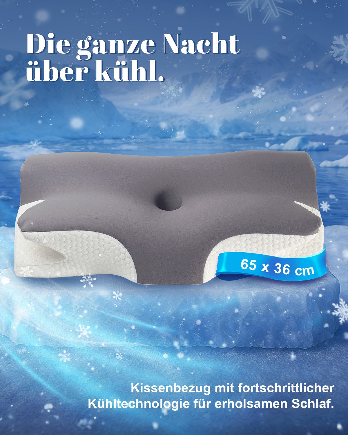 Esun Kissenbezug Kissenbezug für IDEA Nackenkissen Kissen mit Kühl- und Wärmeeffekt, Kopfkissenbezüge nur für IDEA-Kissen
