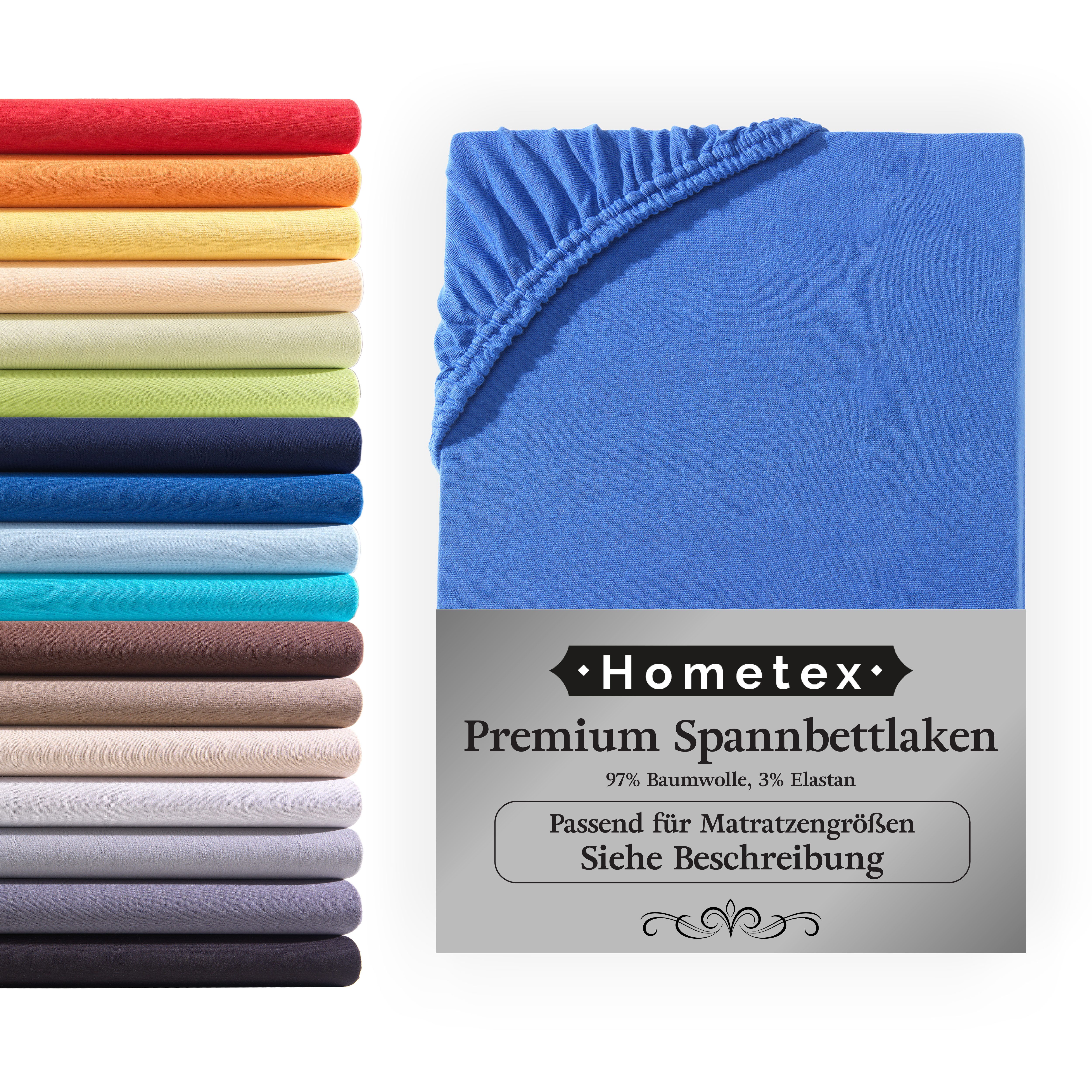 Hometex Premium Textiles Spannbettlaken Premium Boxspringbett Spannbetttuch günstig online kaufen