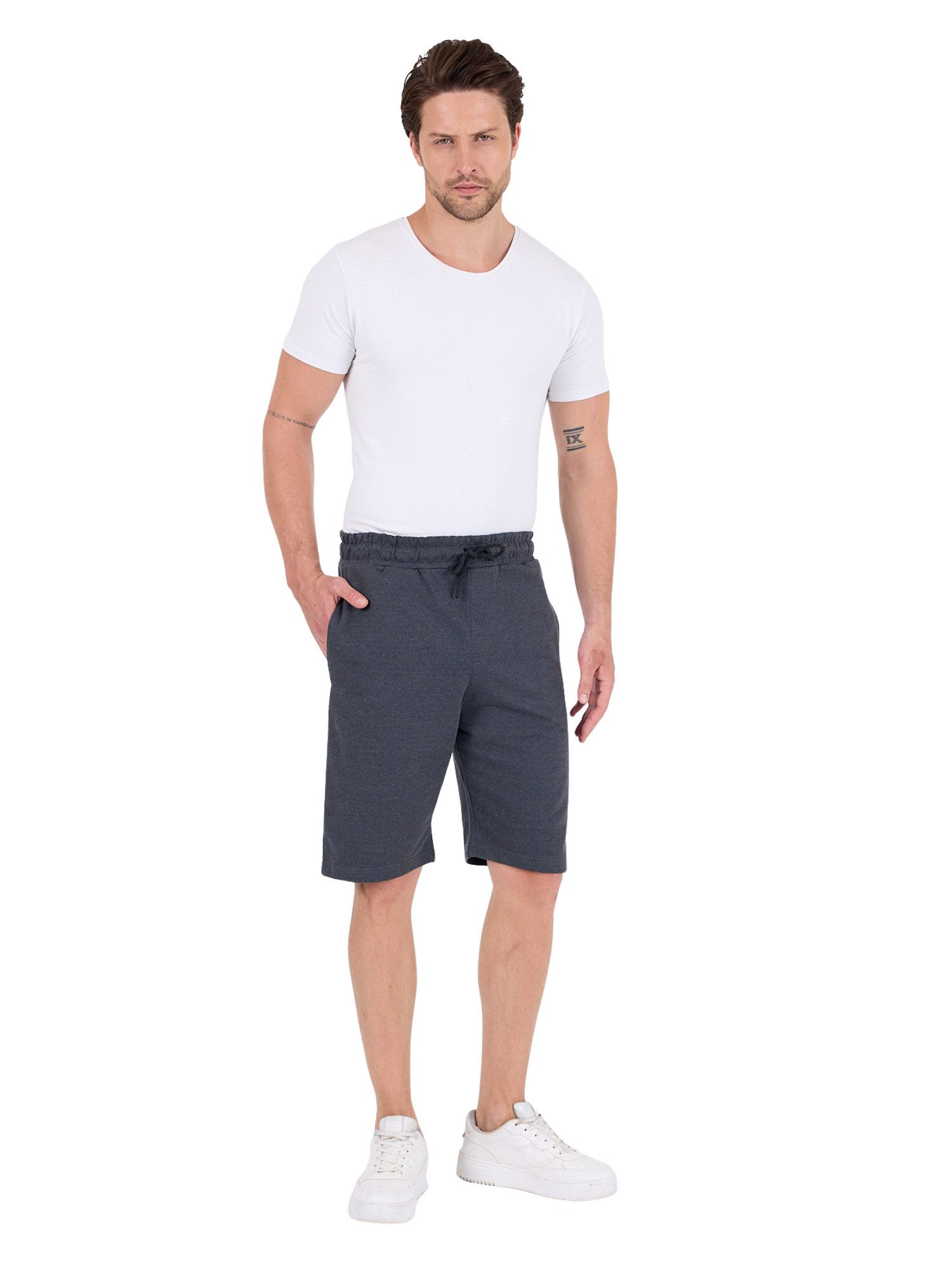 COMEOR Sweatshorts Herren Sportshorts Kurz mit Reißverschluss Laufshorts Be günstig online kaufen