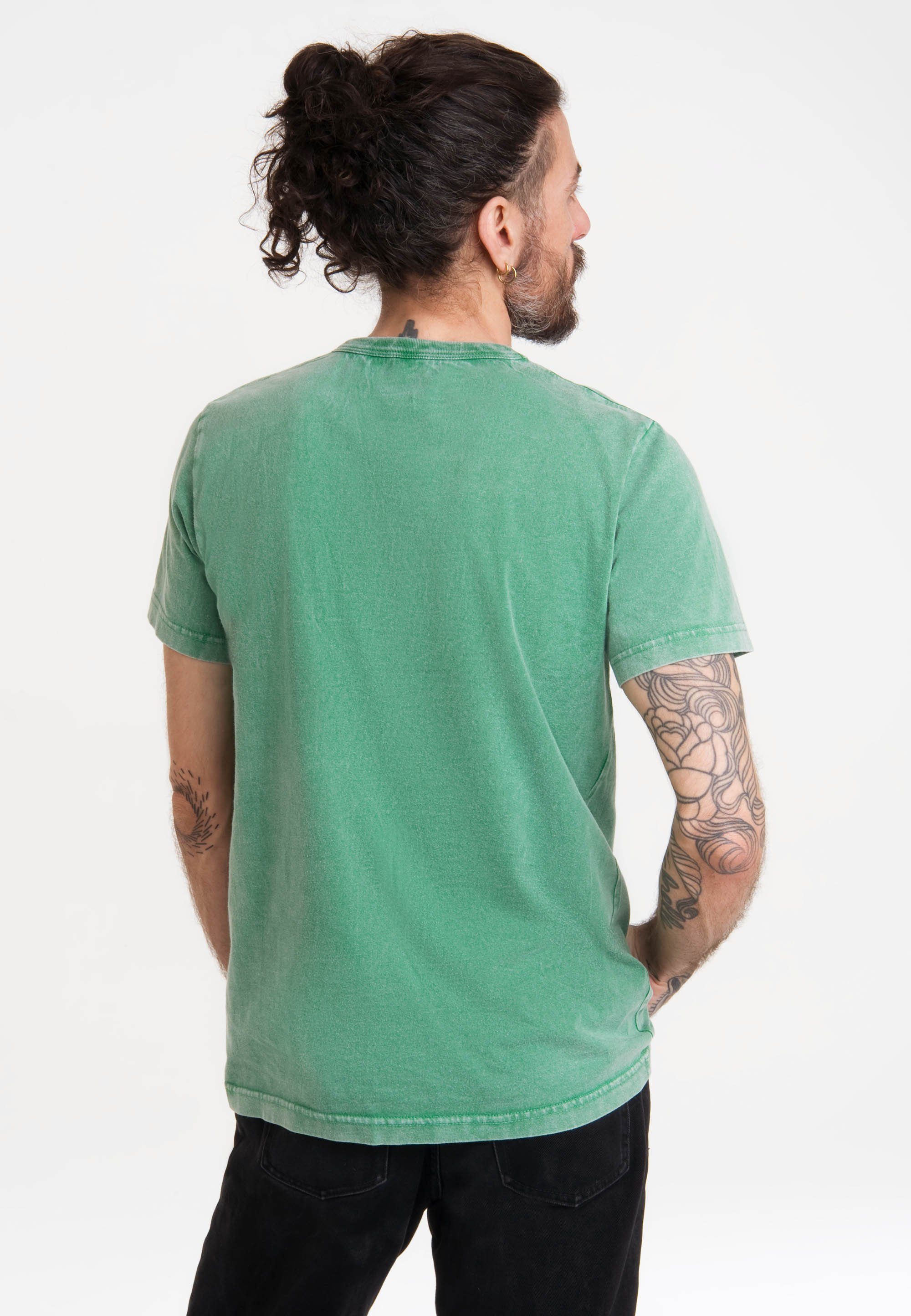 grün mit LOGOSHIRT Looney - Speedy Gonzales T-Shirt Tunes Print lizenziertem