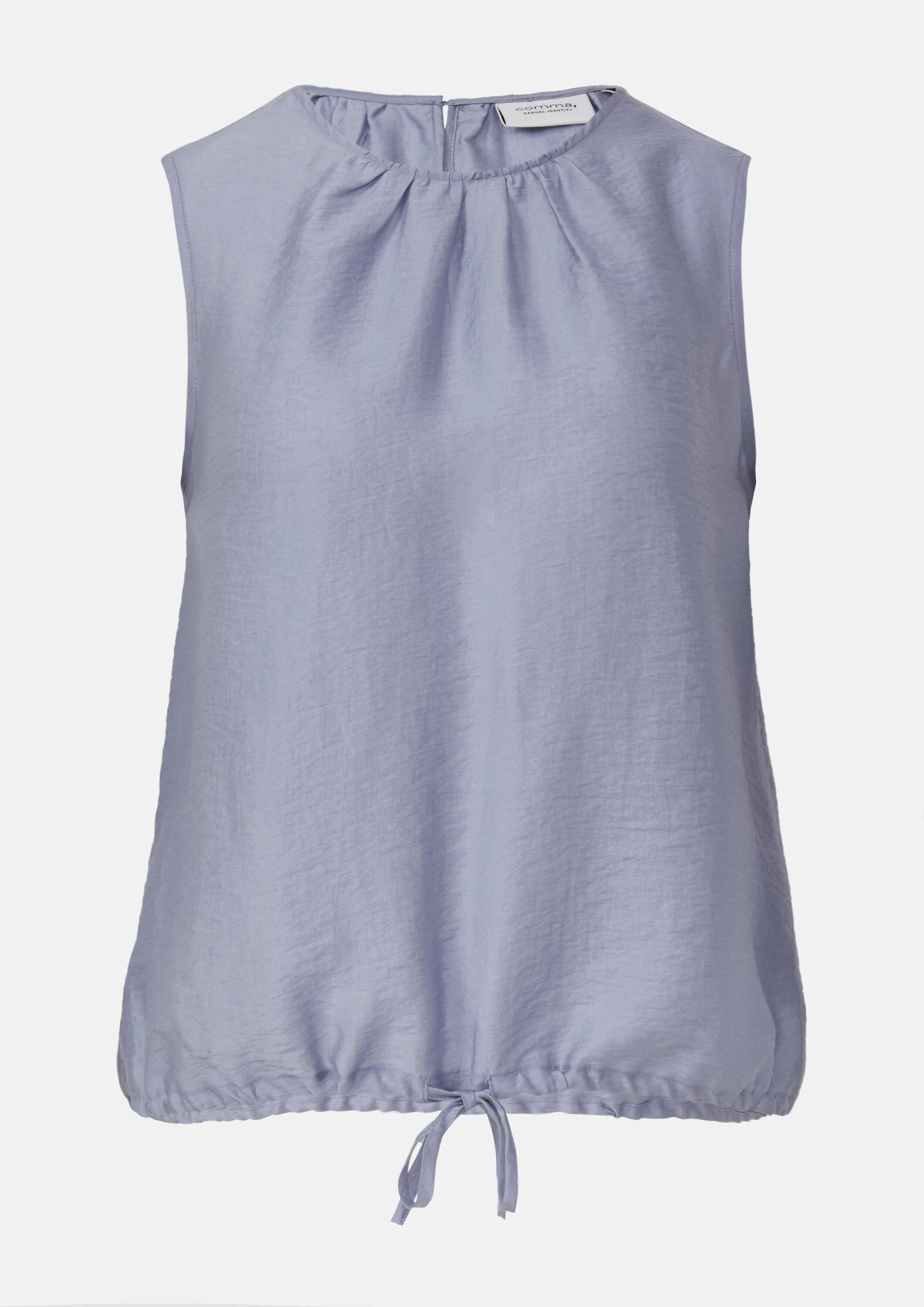 comma Blusentop Bluse Leichtes Blusentop aus Lyocellmix