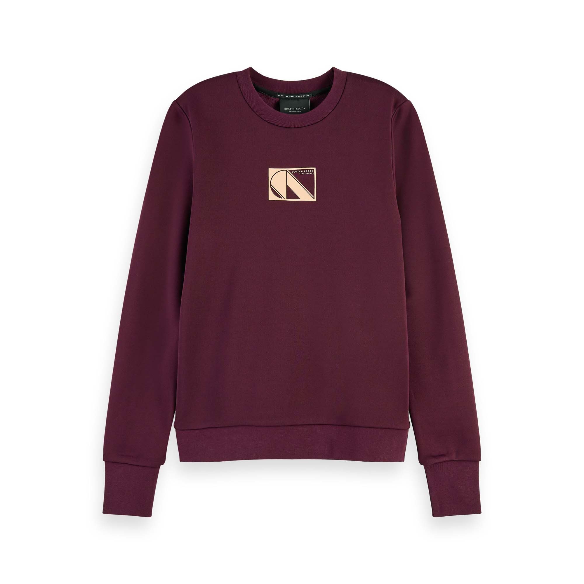 Fleecepullover Maison Scotch Damen Sweathirt Club Nomade Basic Sweat 157040
