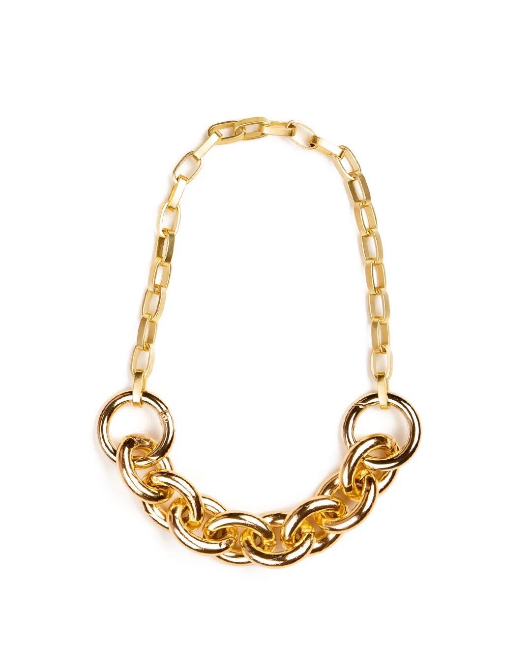 TOM+HATTY Gliederkette - goldene Halskette - Gliederkette vergoldet - Halskette Gold